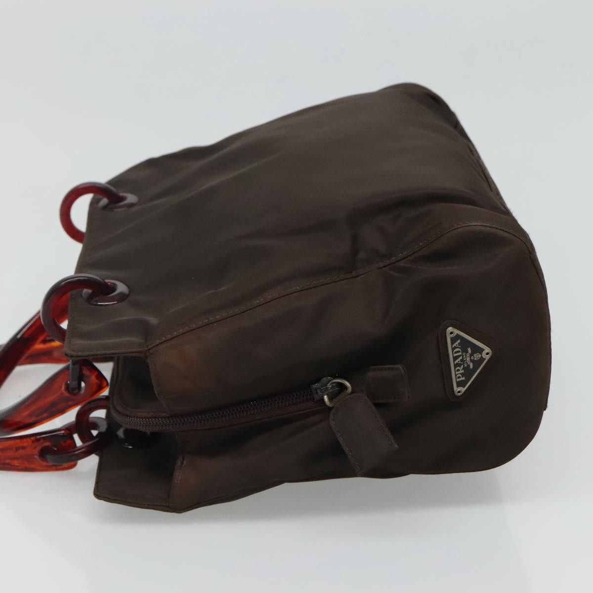 Prada PRADA Hand Bag Nylon Brown Size ONE SIZE - 4 Thumbnail