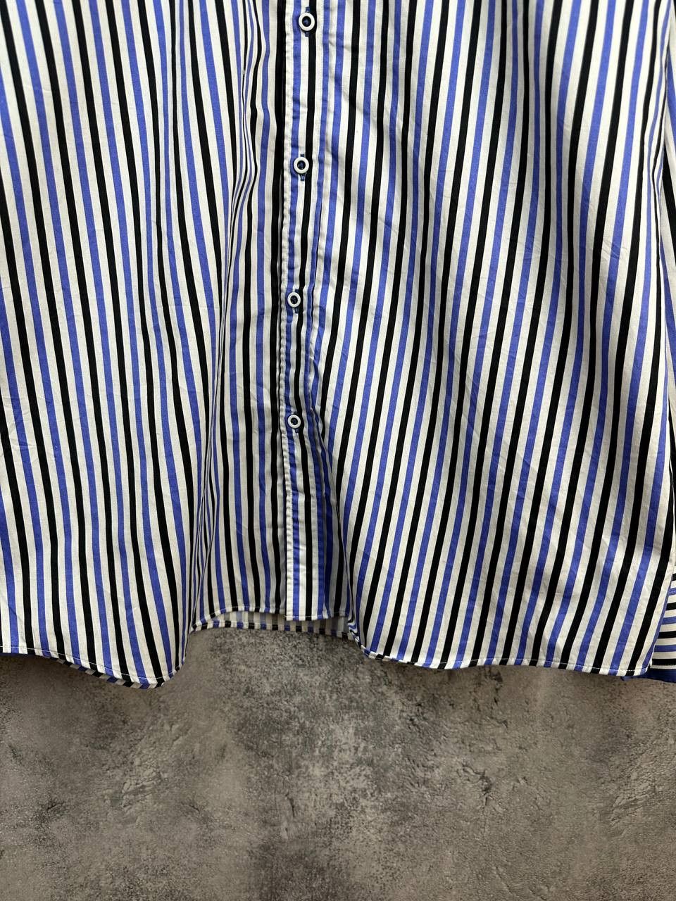 Other Claudio Lugli Slim Cut Striped Cotton Poplin Shirt Size US XL / EU 56 / 4 - 7 Thumbnail