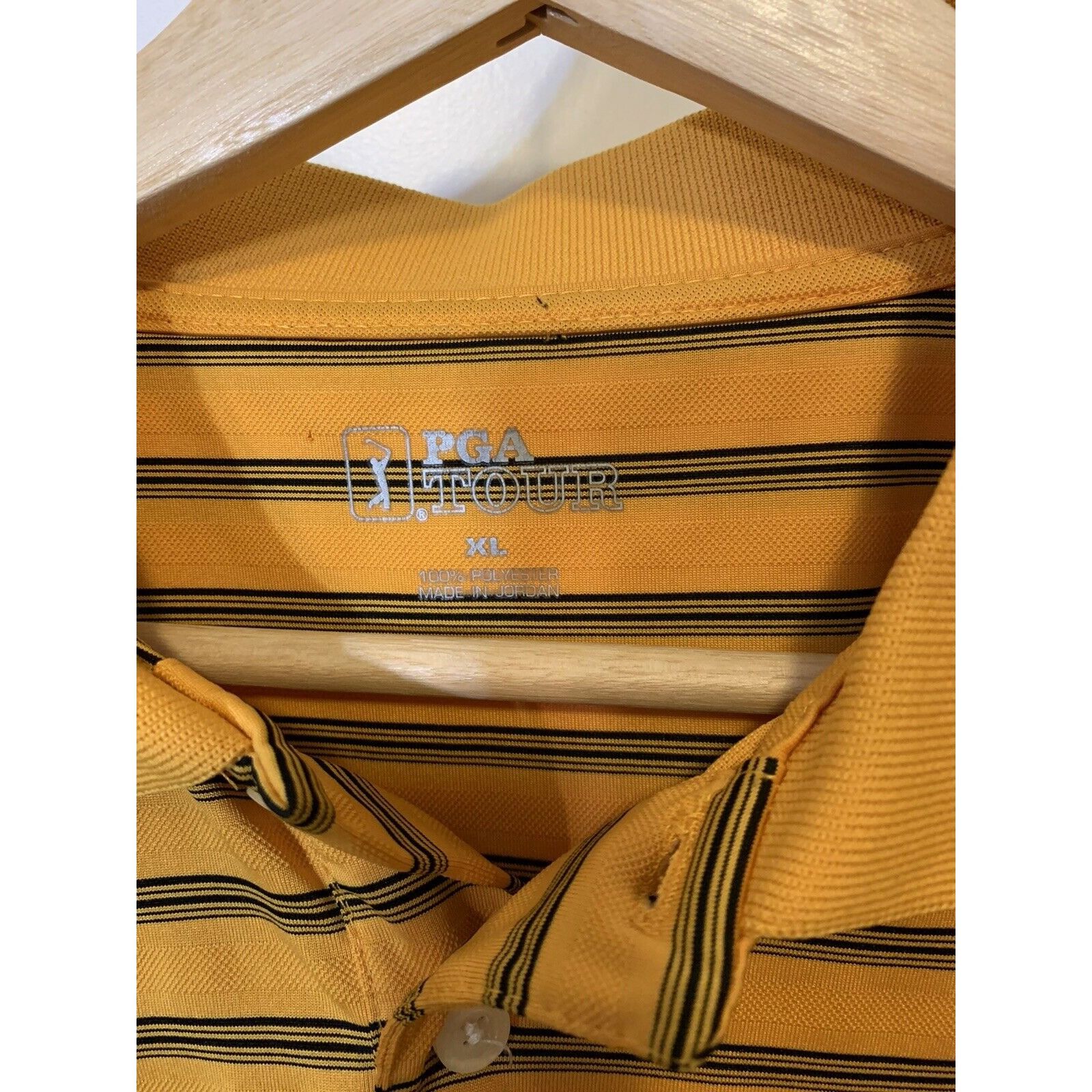 PGA Tour PGA Tour Golf Men’s Sz XL Mango Stripe Short Sleeve Polo Shi Size US XL / EU 56 / 4 - 2 Thumbnail