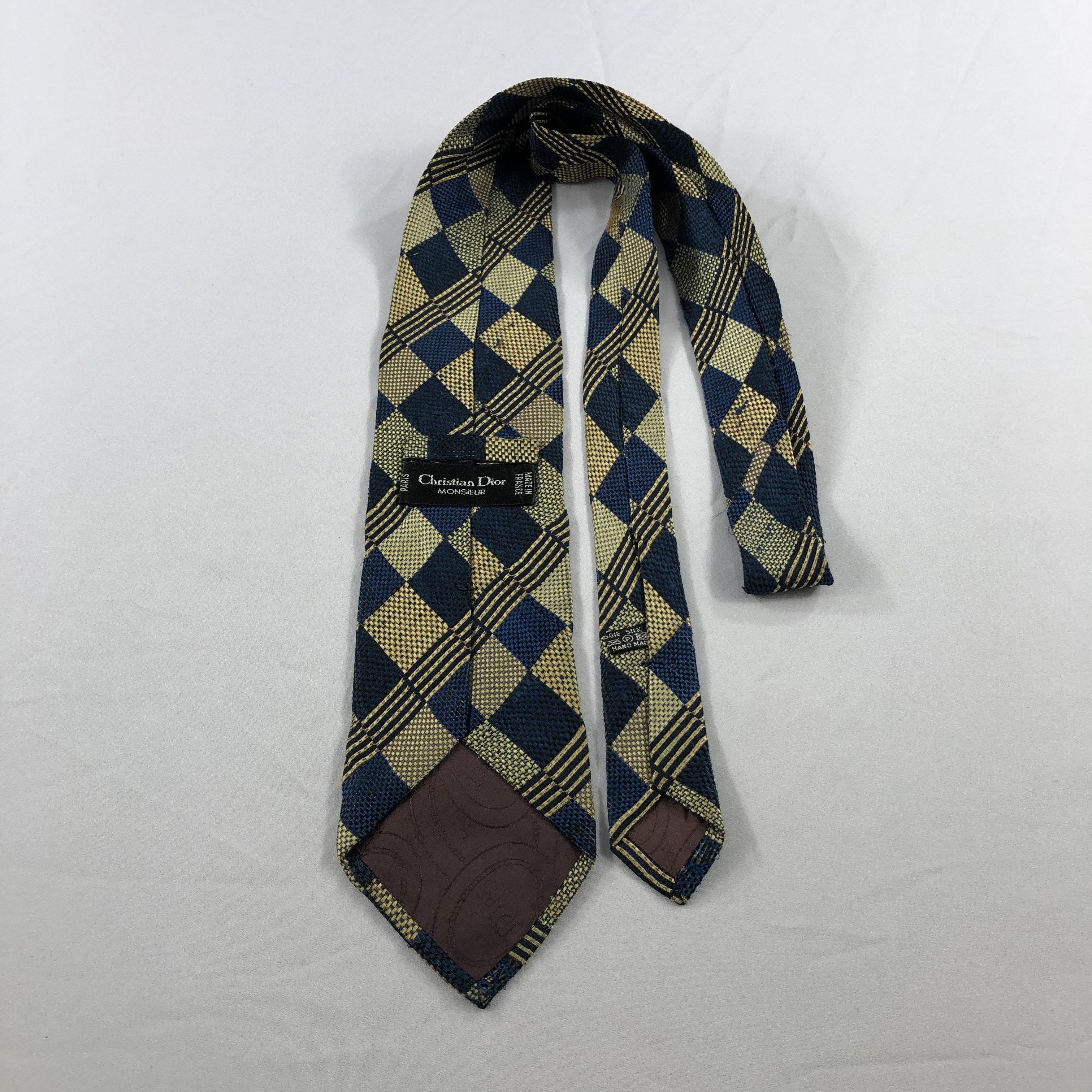 Christian Dior Monsieur × Vintage Christian Dior Silk Neck Ties T105 Size ONE SIZE - 2 Thumbnail