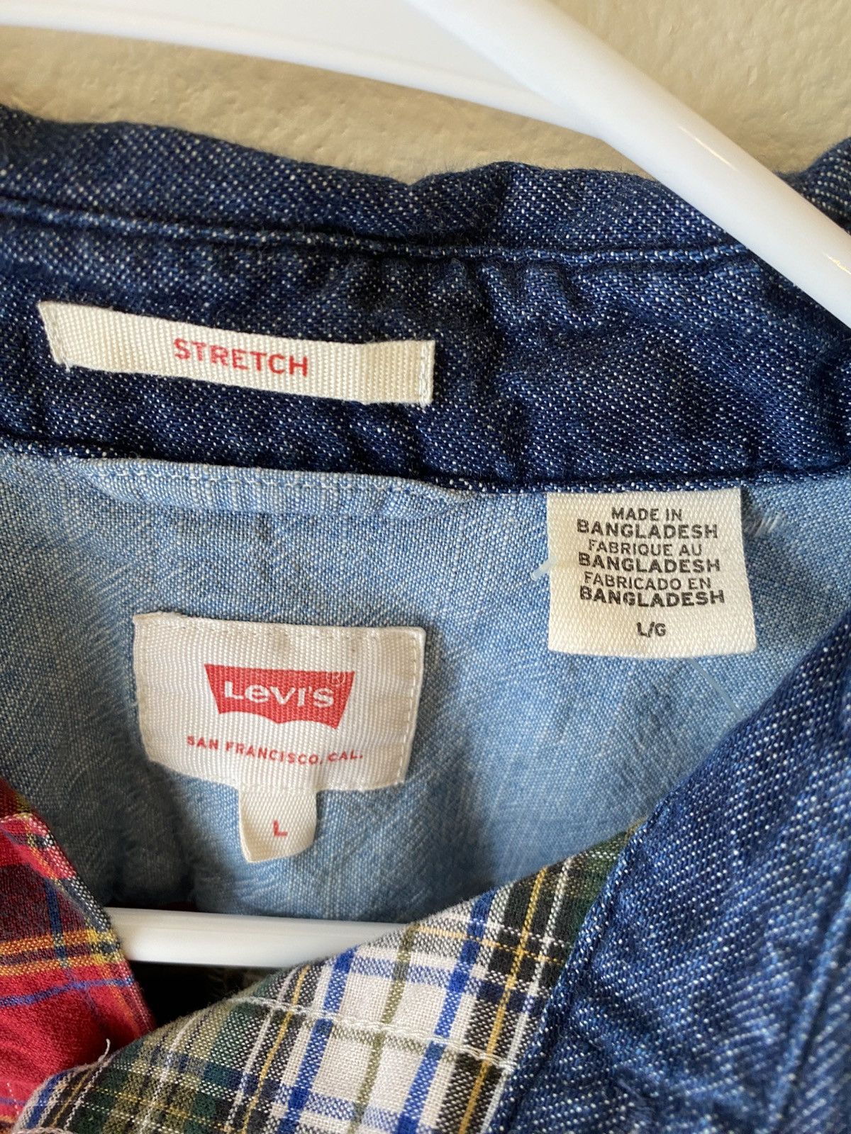 Levi's Levi’s Split-Colored Flannel with Denim Collar Size US L / EU 52-54 / 3 - 4 Thumbnail