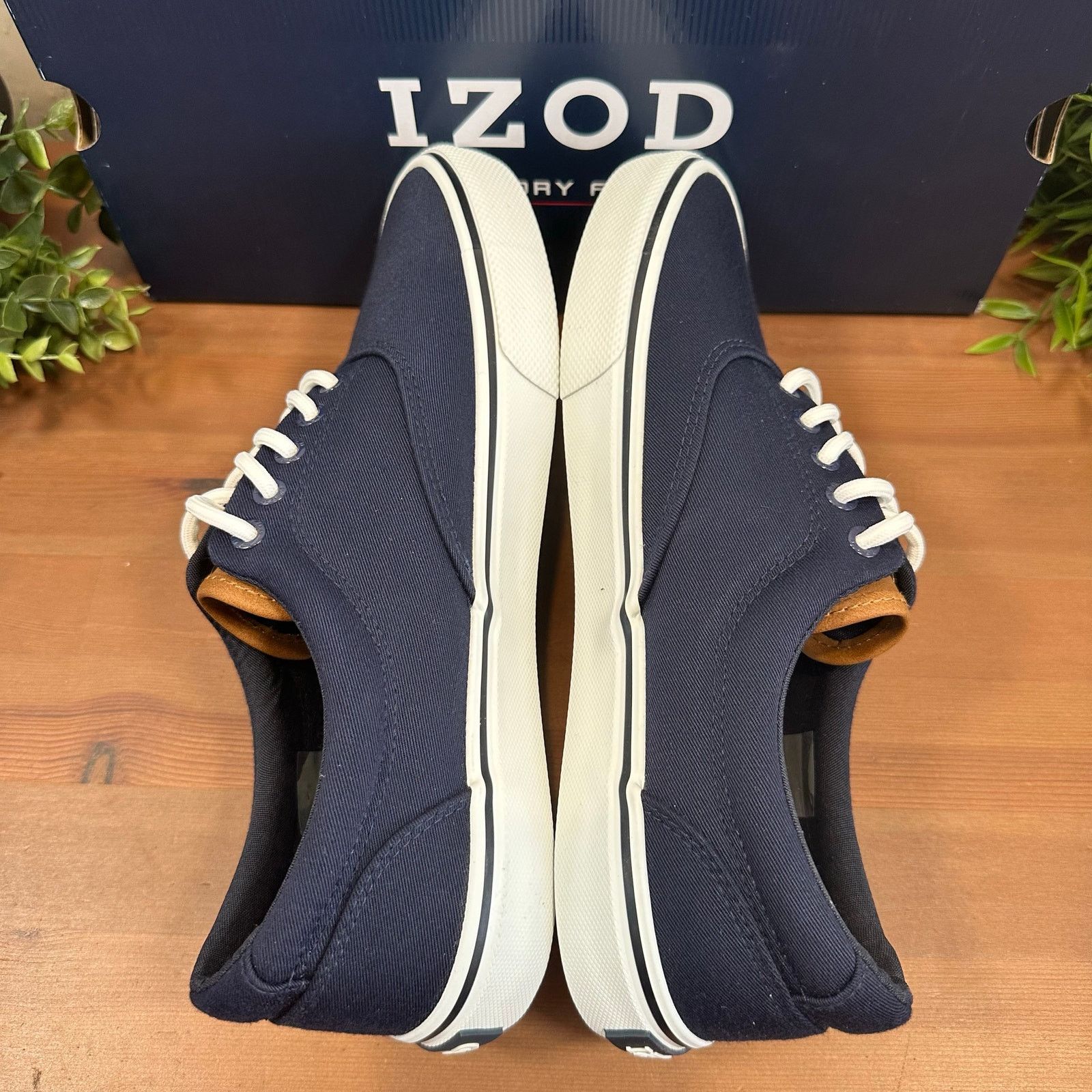 Izod Izod Men's Rangley Canvas Memory Foam Lace Up Shoes Size 10 Size US 10 / EU 43 - 4 Thumbnail