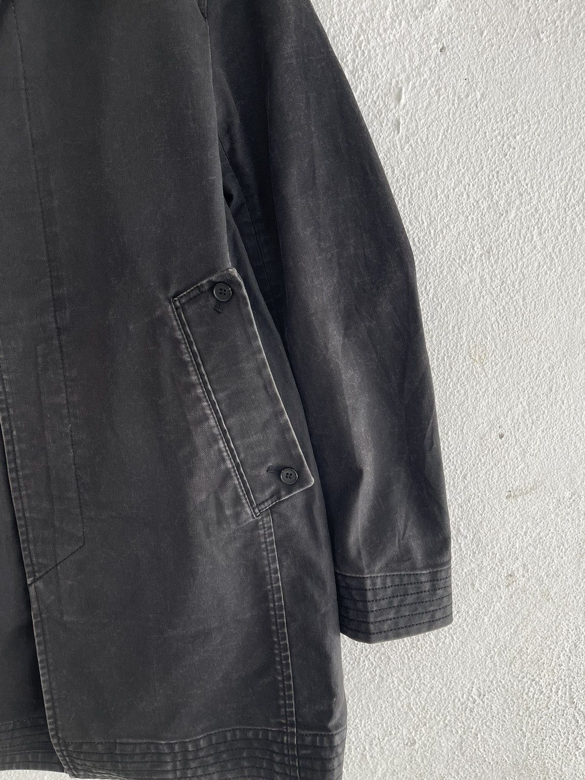 Yohji Yamamoto AAR Yohji Yamamoto Heavy Duty Long Jacket Washed Black Size US M / EU 48-50 / 2 - 4 Thumbnail