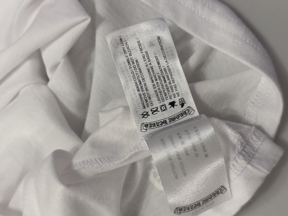 Chrome Hearts Chrome Hearts White Scroll Logo Short Sleeve Tee Size US XXS / EU 40 - 8 Thumbnail