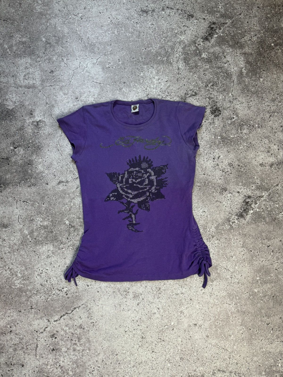 Christian Audigier × Ed Hardy × Vintage Vintage Y2K Ed Hardy T Shirt Women’s Size L / US 10 / IT 46 - 1 Thumbnail