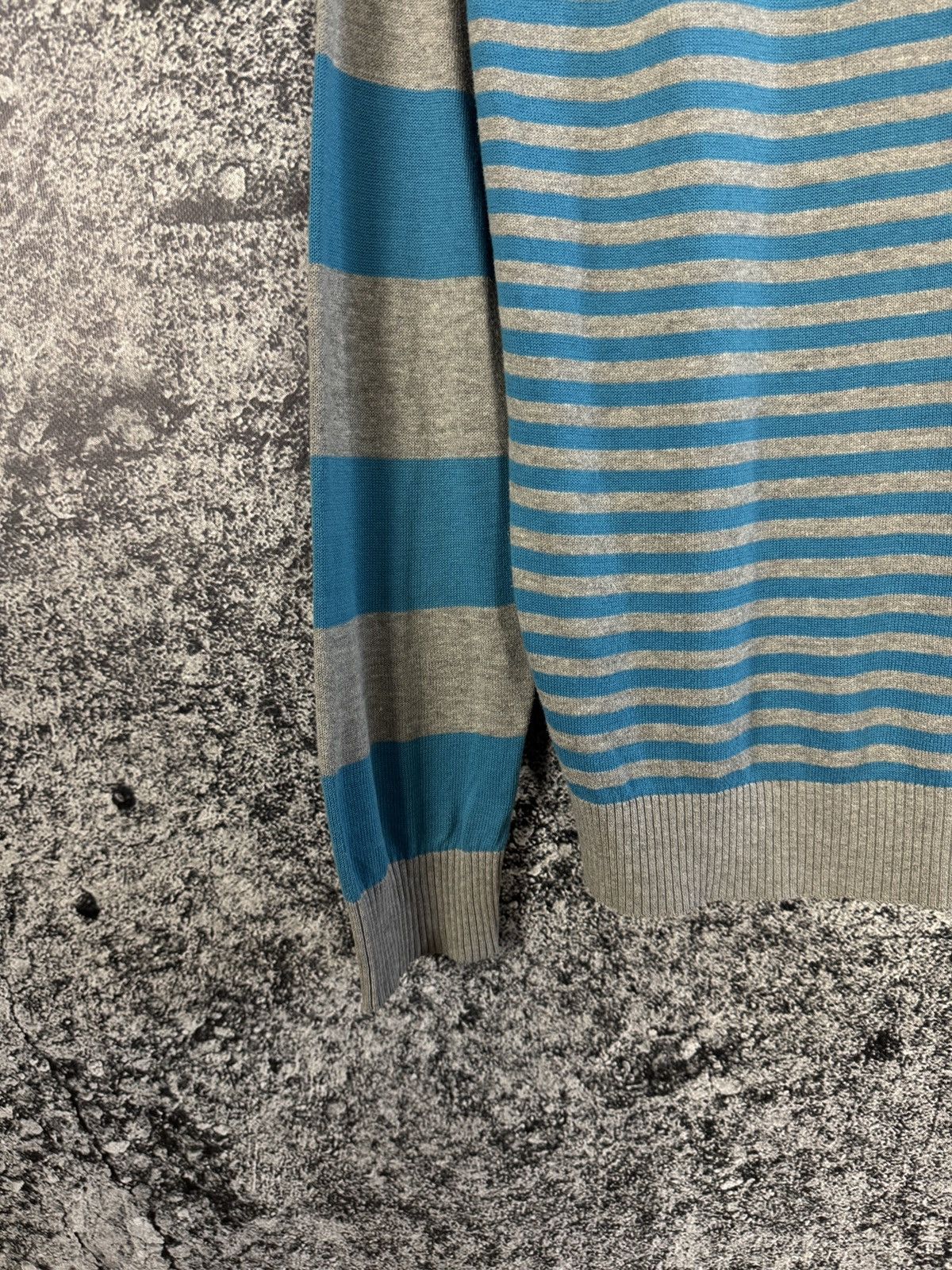 Diesel Men’s Diesel Vintage Striped V-Neck Pullover Sweater Size M Size US M / EU 48-50 / 2 - 13 Thumbnail