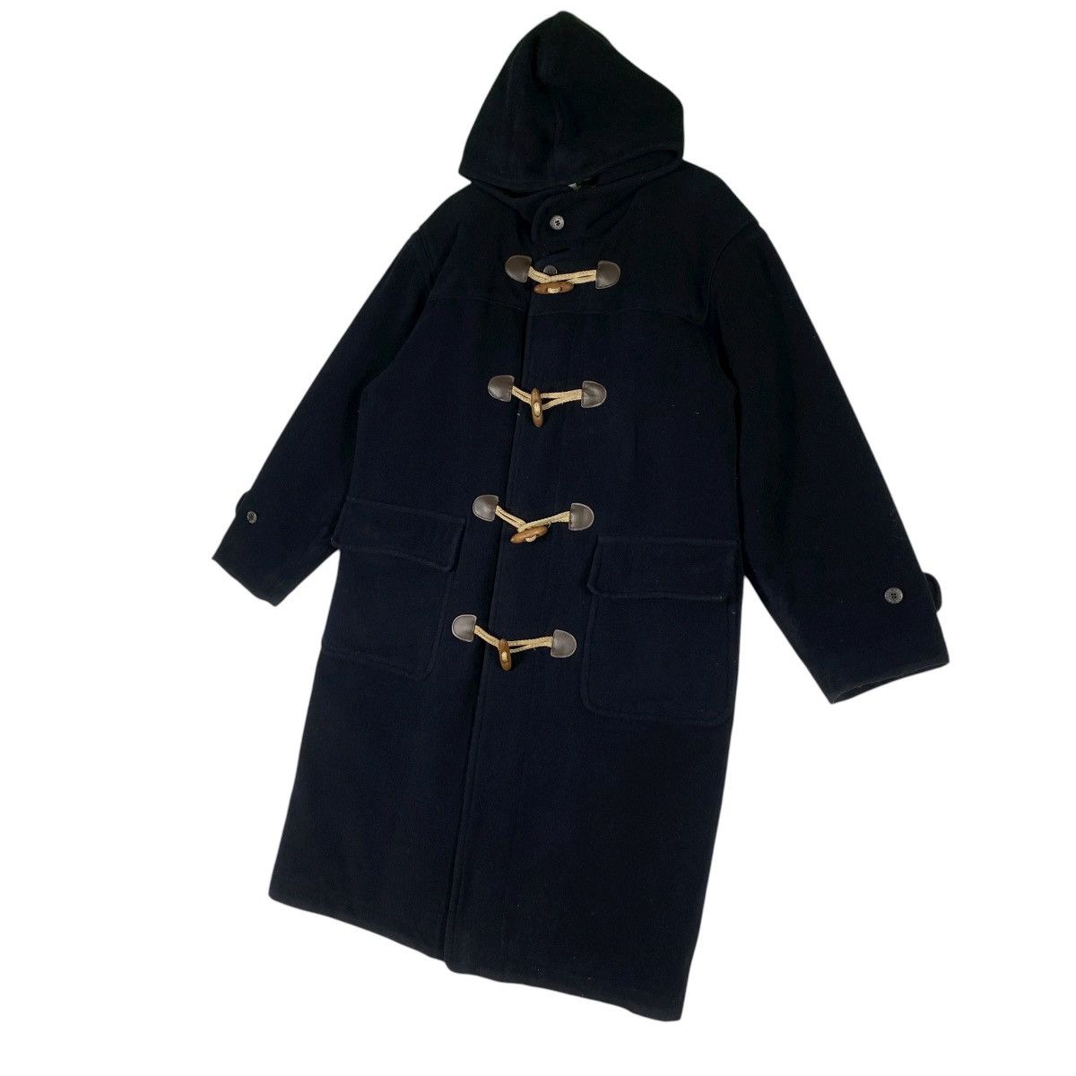 Lacoste Lacoste Wool Duffle Coat Size 3 (Fit L) Black Colour Size US L / EU 52-54 / 3 - 2 Thumbnail