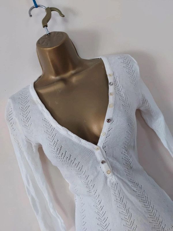 Vintage Vintage 3/4 sleeve top Size M / US 6-8 / IT 42-44 - 4 Thumbnail