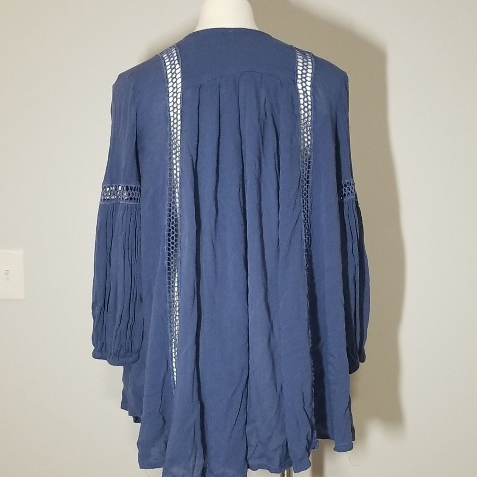 Free People Free People Just the Two of Us Boho Long Sleeve Flowy Tunic Size S / US 4 / IT 40 - 5 Thumbnail