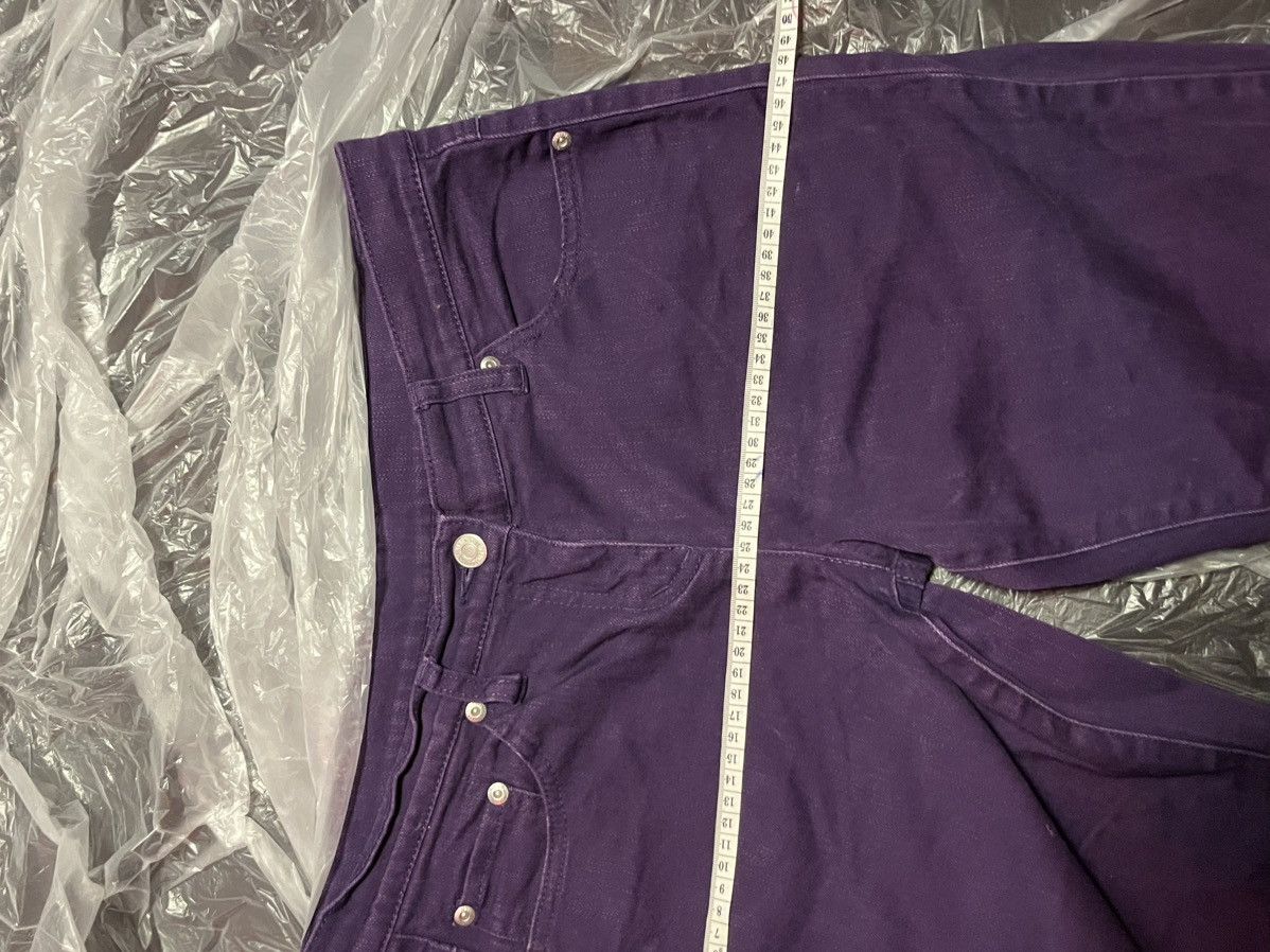 Vintage Mia Linea Purple Straight-Leg Jeans Size 26" / US 2 / IT 38 - 3 Thumbnail