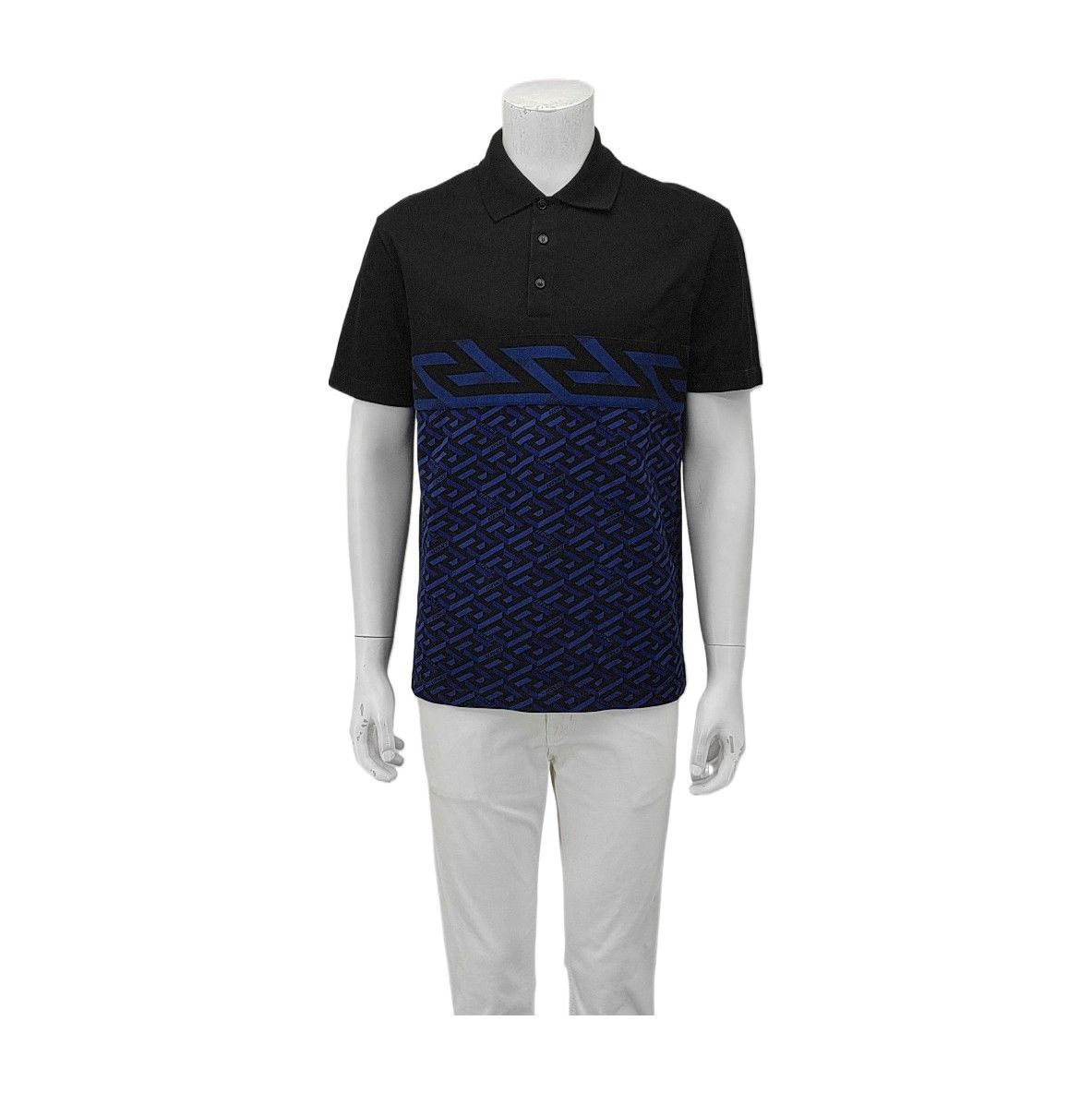 Versace Versace Greca Monogram Polo Shirt L Size US L / EU 52-54 / 3 - 1 Thumbnail