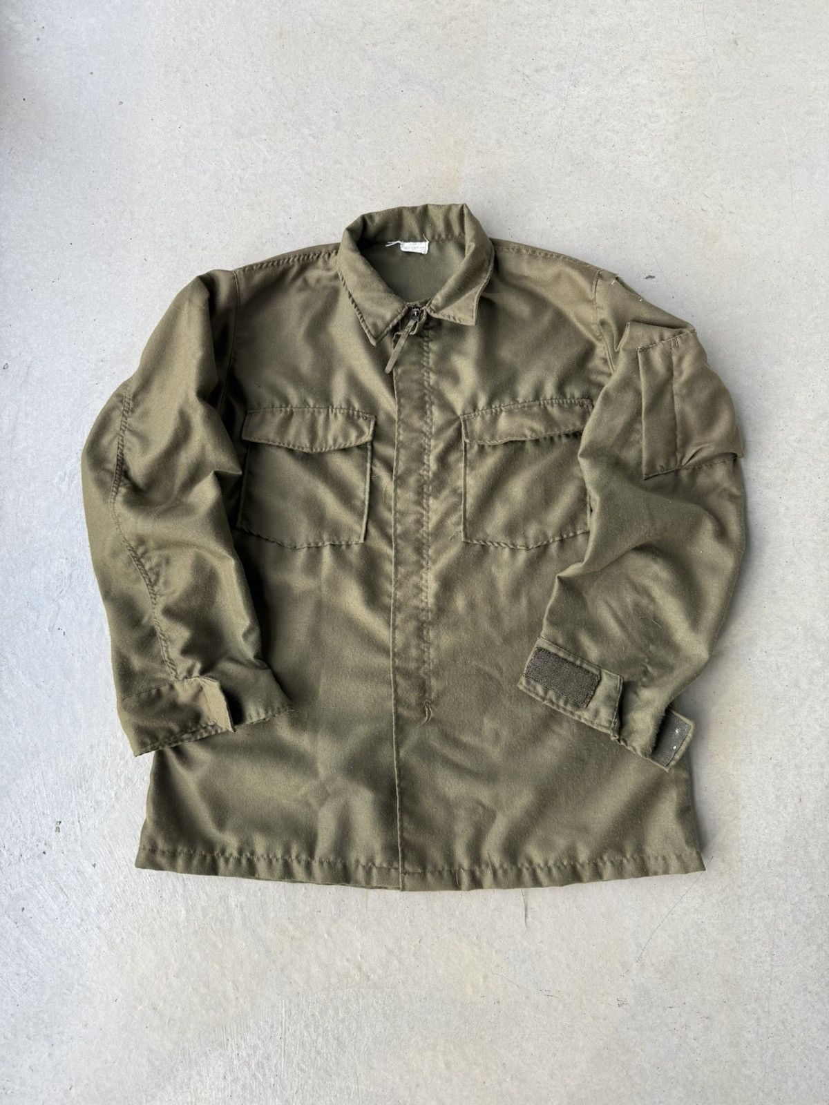 Other Vintage 90s Military Flyers Green Zip Up Collared Shirt Size US M / EU 48-50 / 2 - 1 Thumbnail