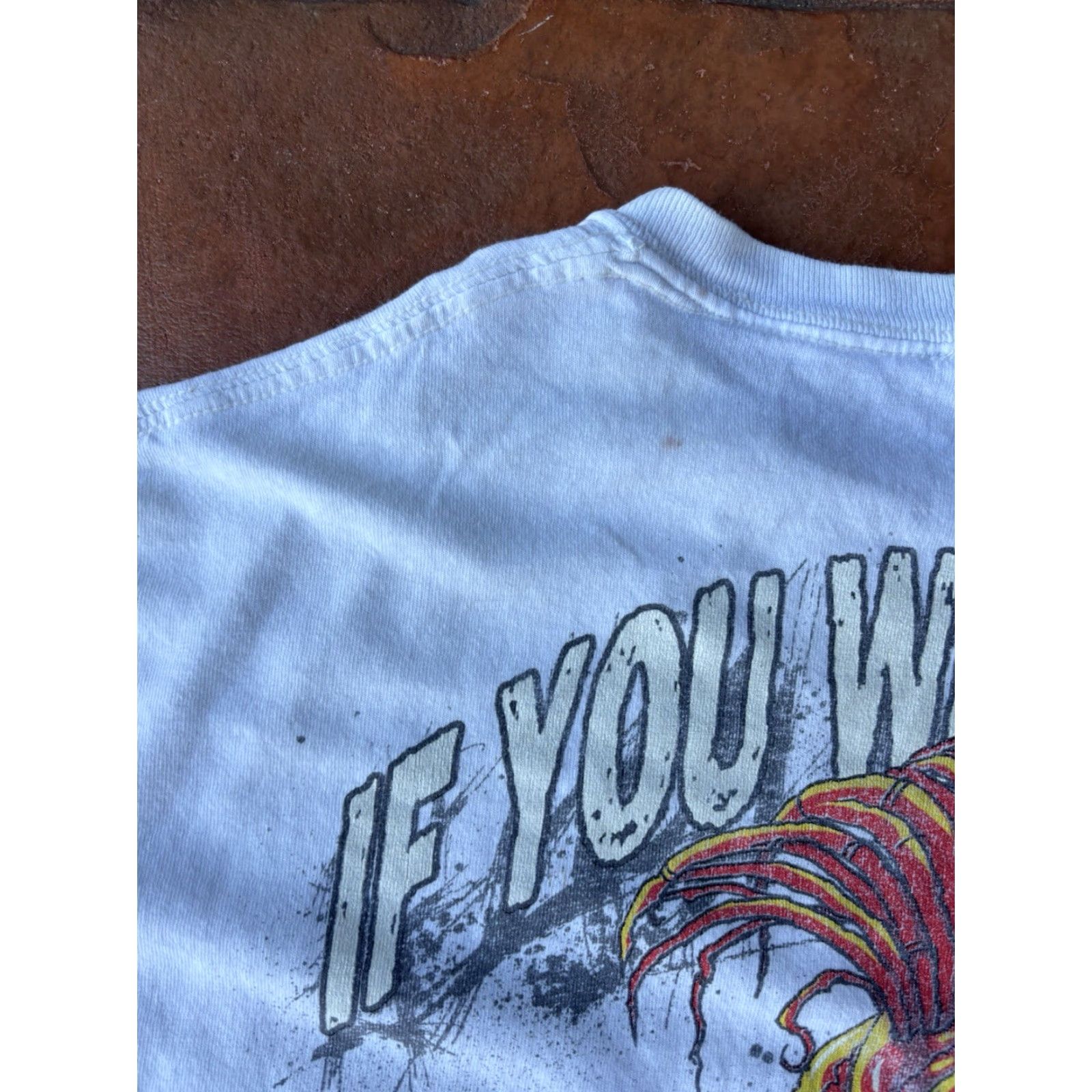 Vintage VINTAGE Pirana Z T-Shirt XL White Graphic Print Crew Neck Short Sleeve Grunge Racing Nuts & Bolts Men Size US XL / EU 56 / 4 - 3 Thumbnail
