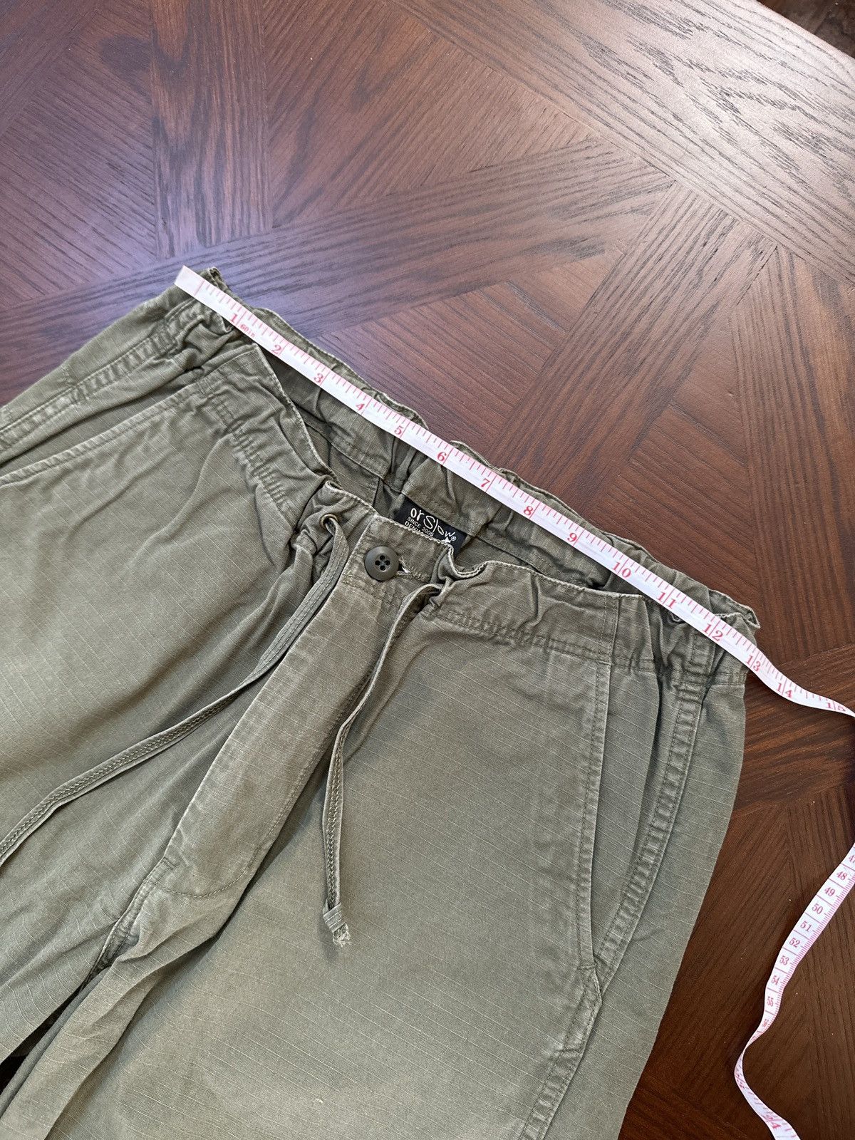 Orslow orSlow Olive Green Ripstop Pleated Easy Pants Size US 26 / EU 42 - 7 Thumbnail