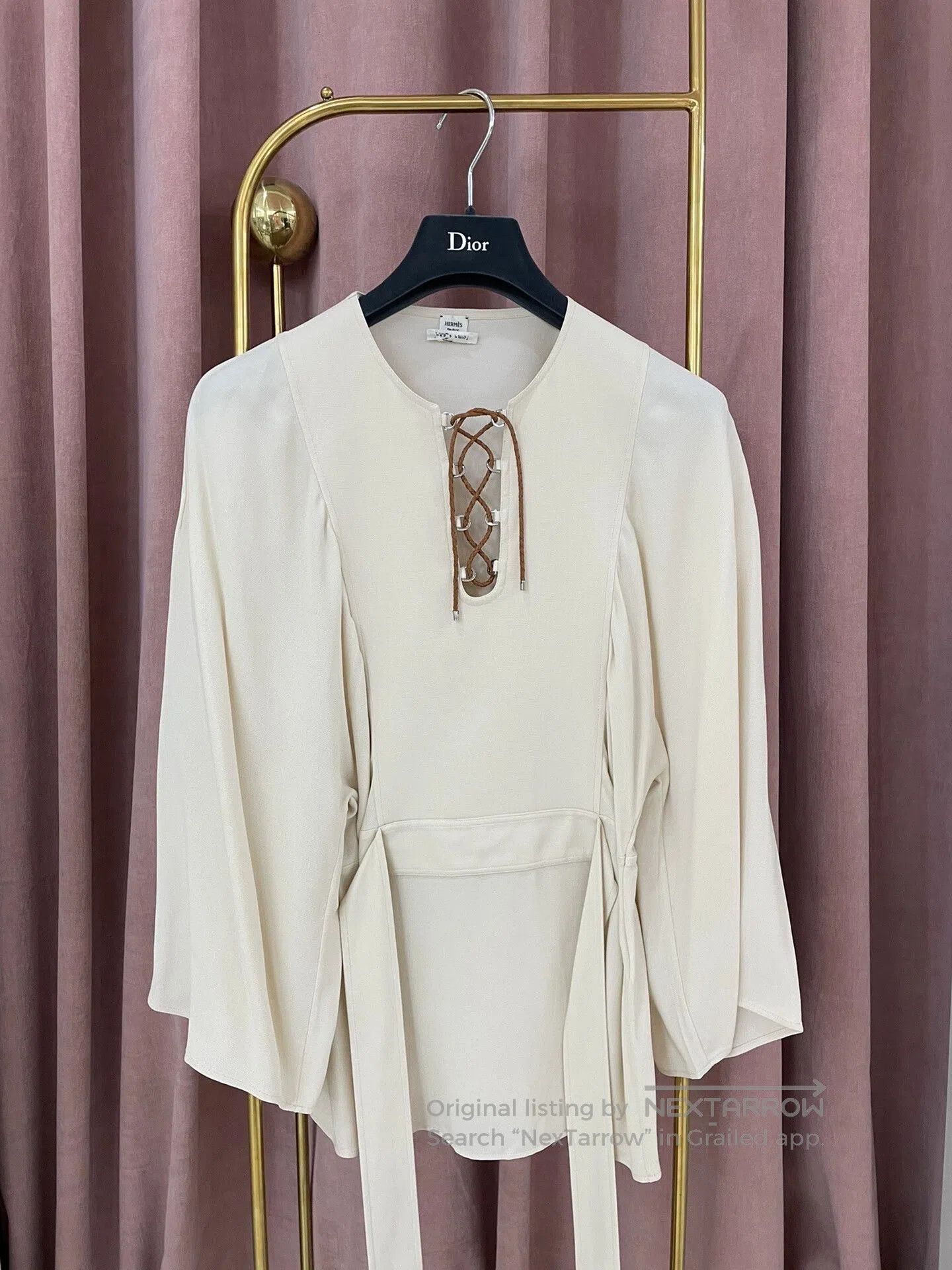 Hermes Hermes Beige Dress Top Size 34. Size XS / US 0-2 / IT 36-38 - 1 Thumbnail
