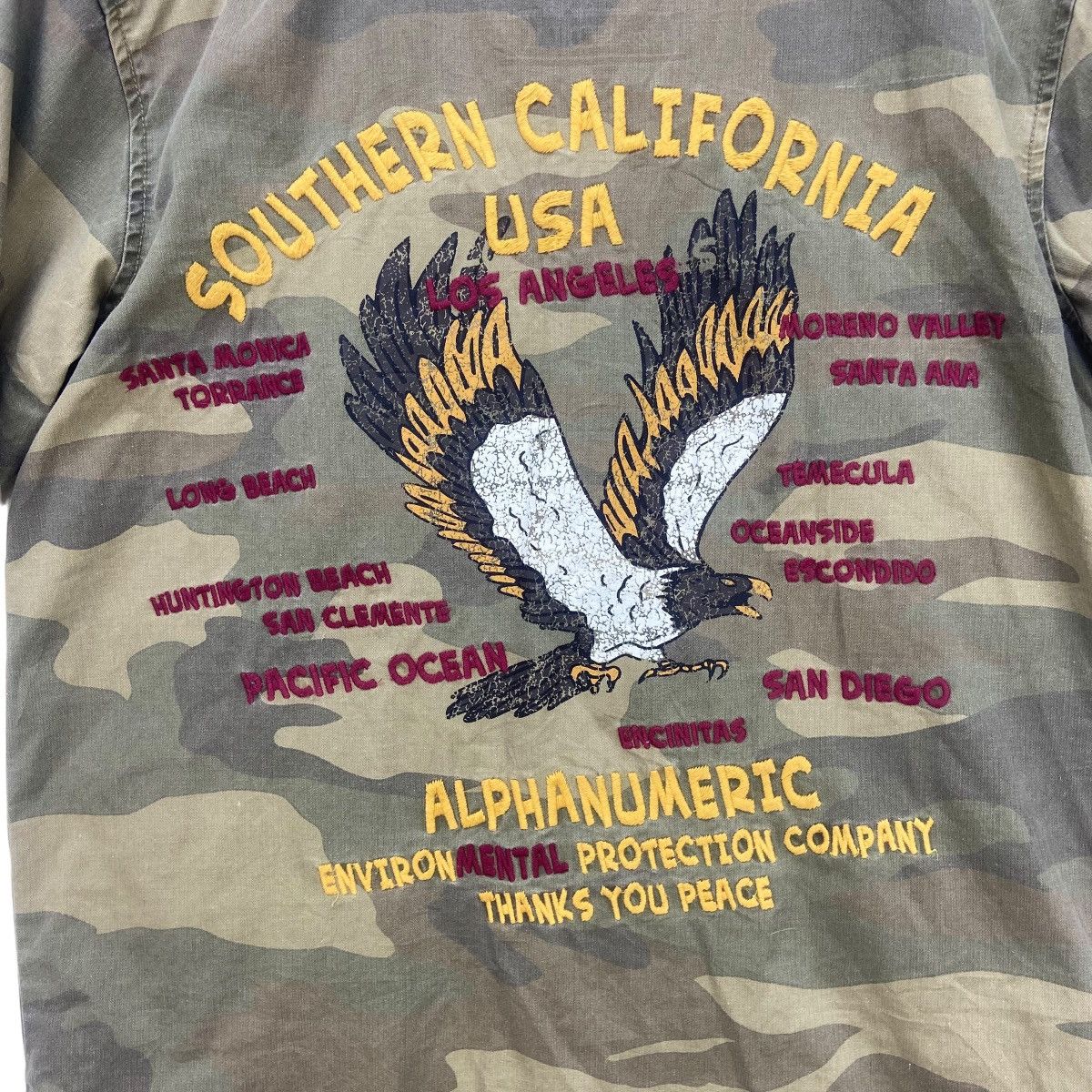 Alphanumeric Southern California USA Flag Eagle Logo Utility Shirt Size US S / EU 44-46 / 1 - 13 Thumbnail