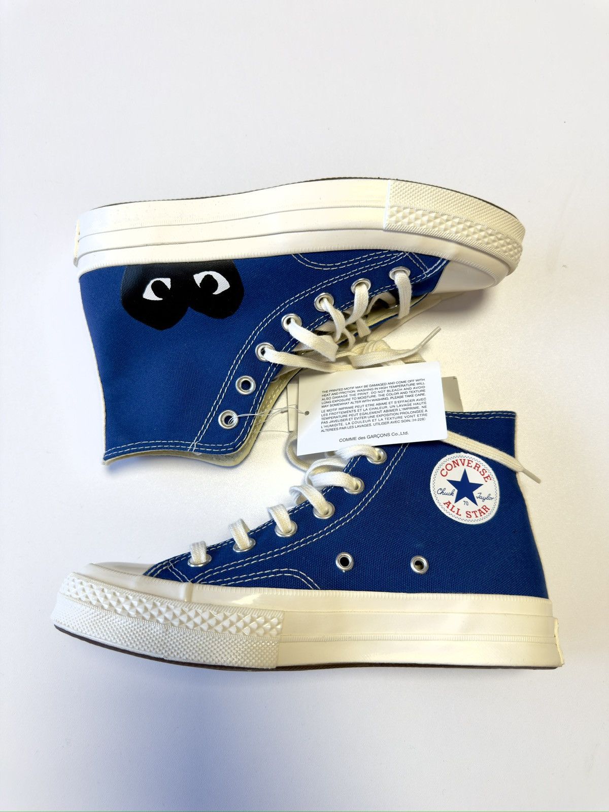 Comme des Garcons PLAY × Converse CONVERSE X COMME DES GARÇONS PLAY CHUCK 70 HI Size US 5.5 / IT 35.5 - 2 Thumbnail