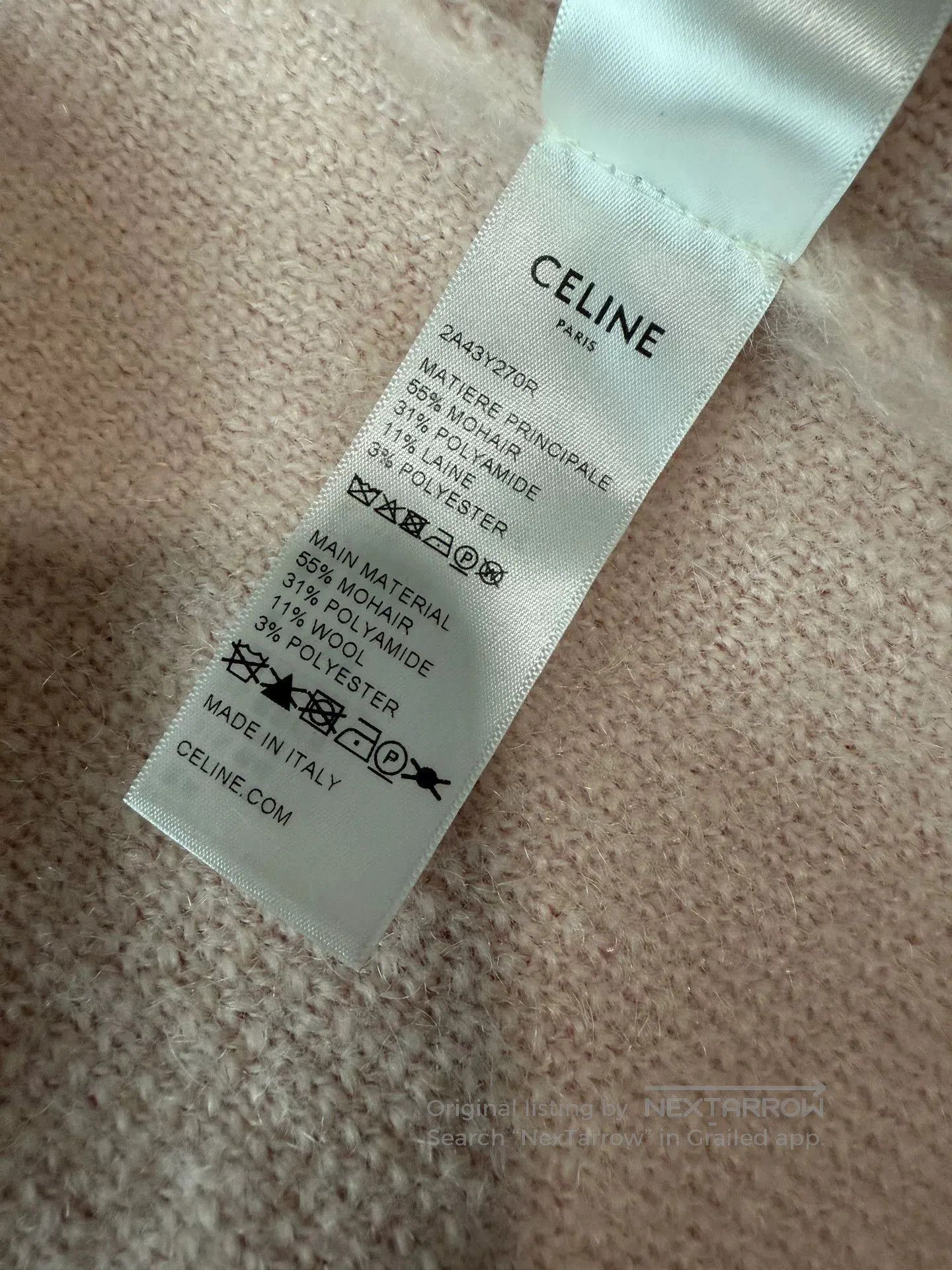 Celine Celine Nude Pink Gold Button Cardigan. Size M / US 6-8 / IT 42-44 - 8 Thumbnail