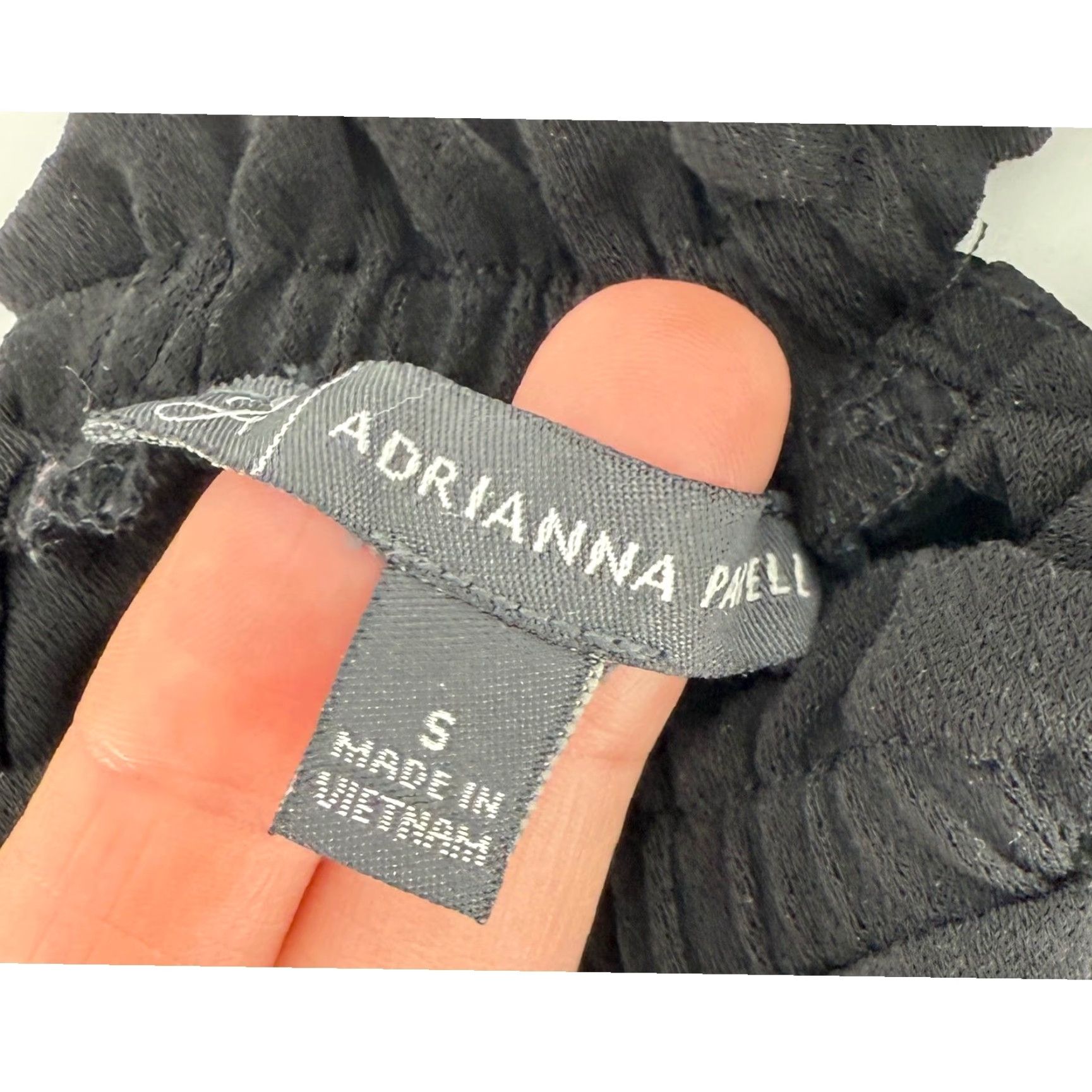 Adrianna Papell Adrianna Papell Black Sleeveless Ruffle Mock Neck Blouse Sz S Women Top Event Office Blouse Size S / US 4 / IT 40 - 4 Thumbnail