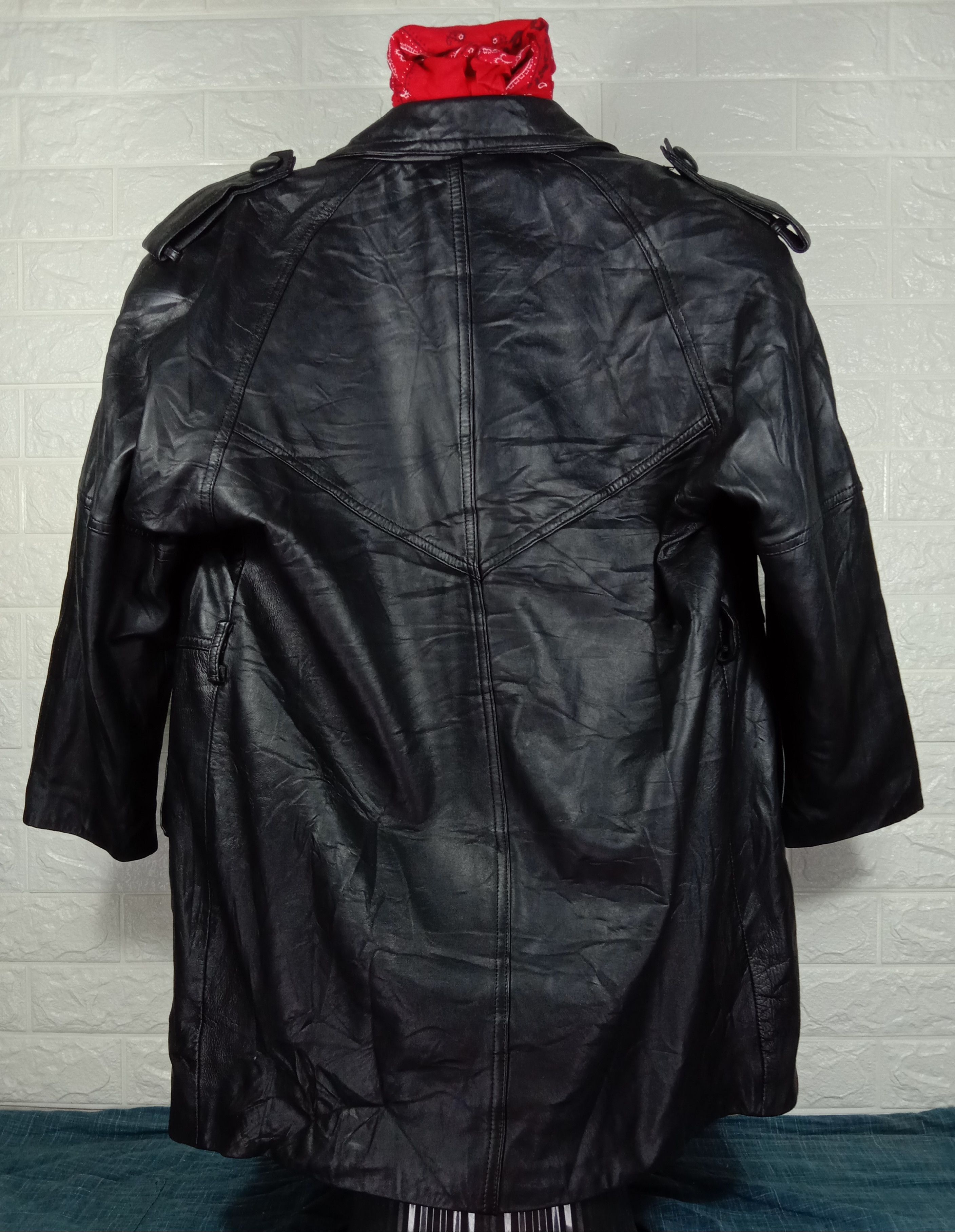 Japanese Brand Vintage Black Leather Jacket Size US L / EU 52-54 / 3 - 4 Thumbnail