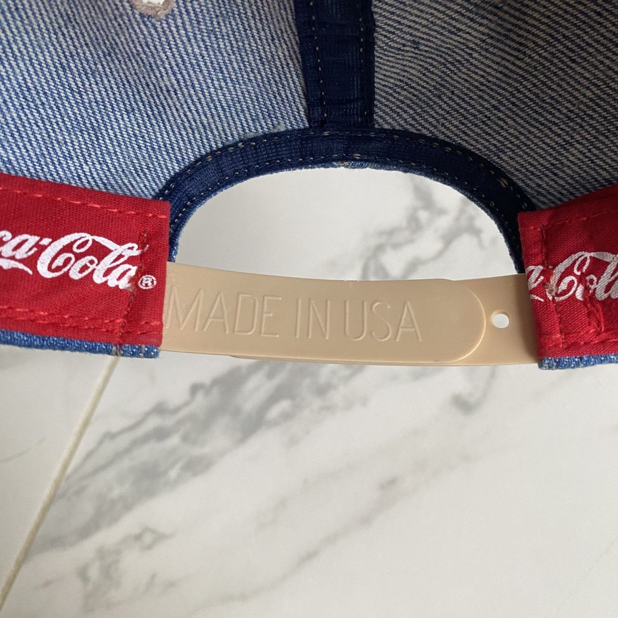 Coca Cola × Vintage Vintage 1990s 90s Coca Cola Denim SnapBack Hat Always Coke Size ONE SIZE - 6 Thumbnail