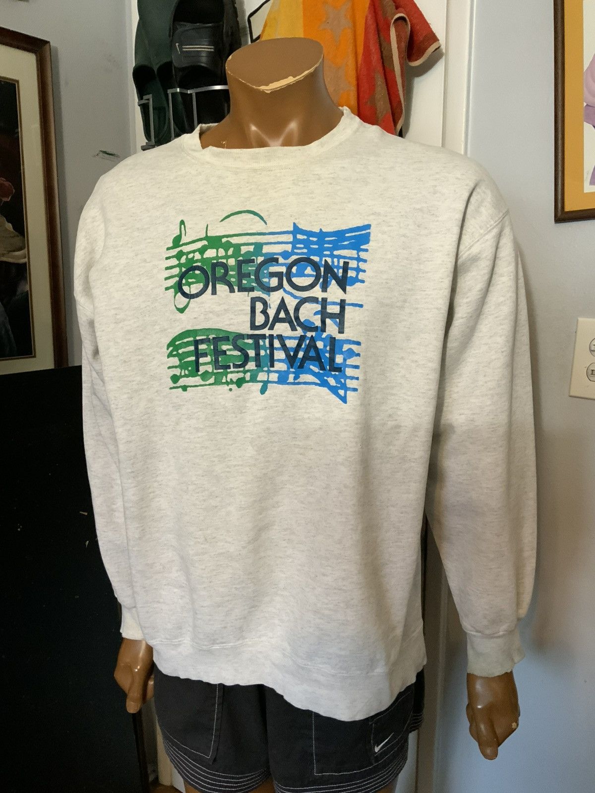 Hanes × Vintage Vintage Oregon Bach Festival Music Notes Crewneck Sweatshirt Size US M / EU 48-50 / 2 - 11 Thumbnail