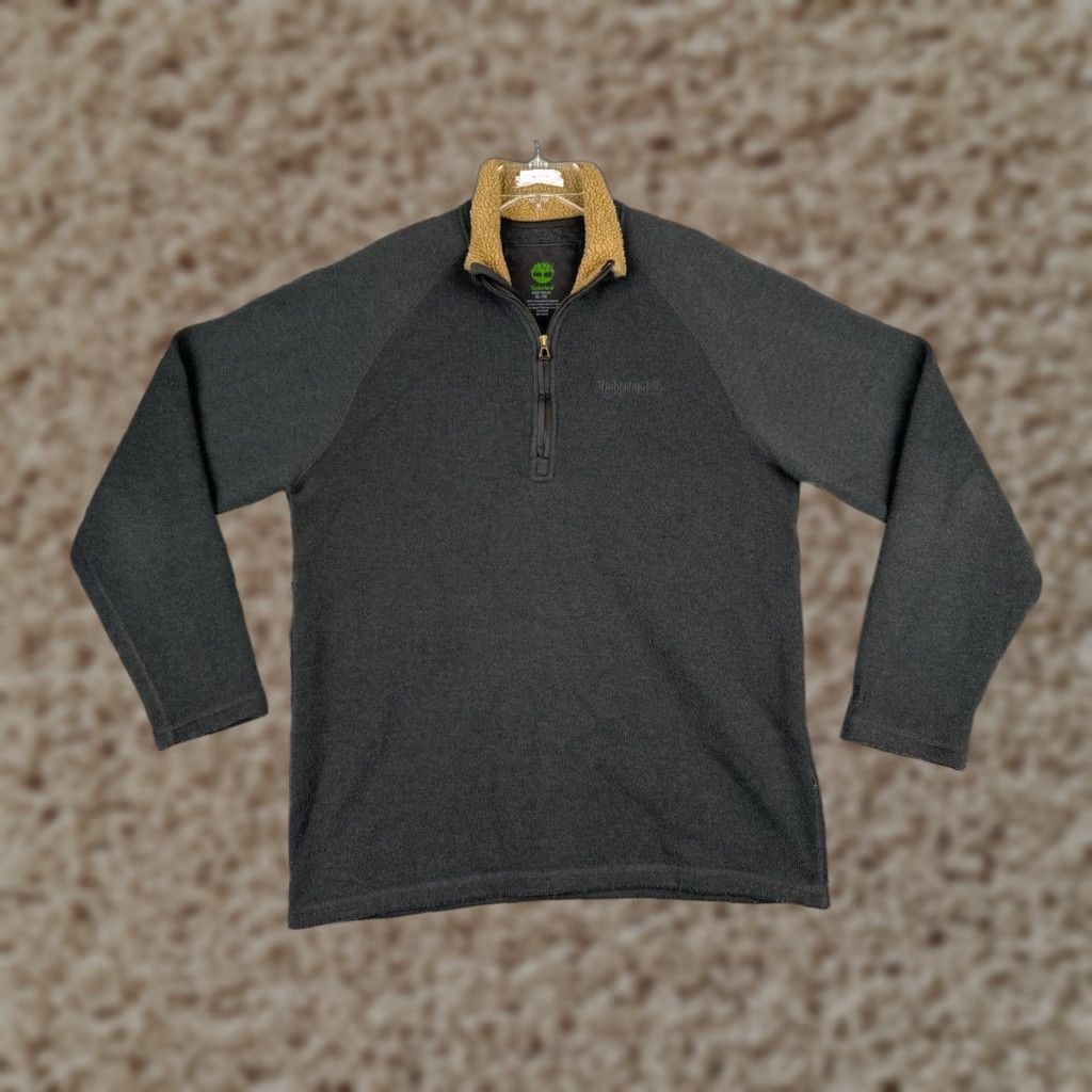 Timberland VINTAGE Timberland Sweater Men XL Gray Knit 1/4 Zip Collared Shell Logo Embroidered Pullover Knit's Fabric Polyester Casual, Workwear, Golf Mens Size US XL / EU 56 / 4 - 1 Thumbnail