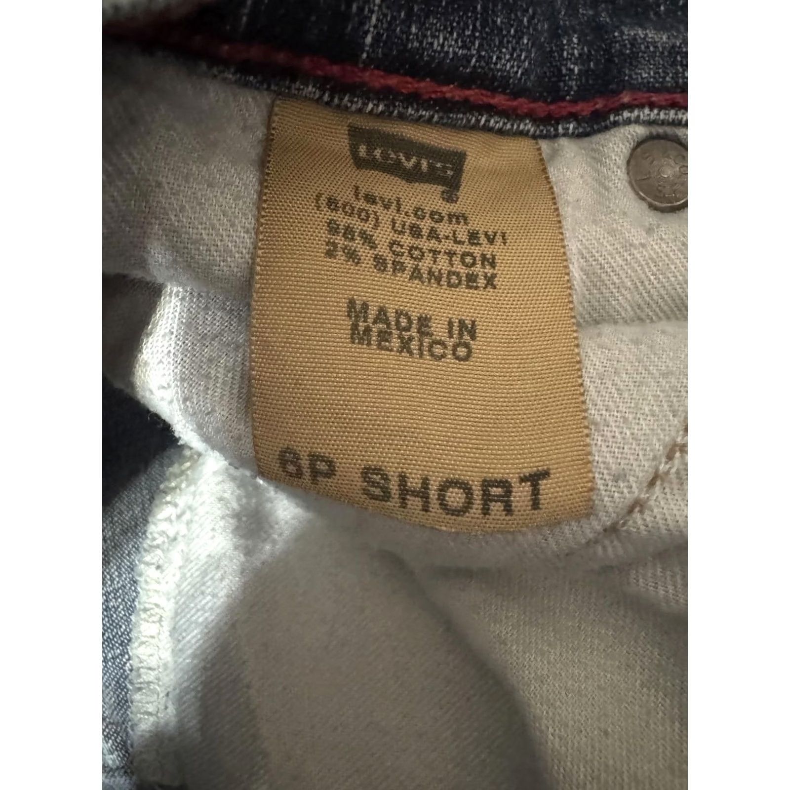 Levi's Levi's Relaxed Boot Cut Jeans 550 Women 6 Blue Denim 25x28 Regular Inseam 28 Matrix Button Fly Comfort Stretch Size 42" / US 20 - 3 Thumbnail