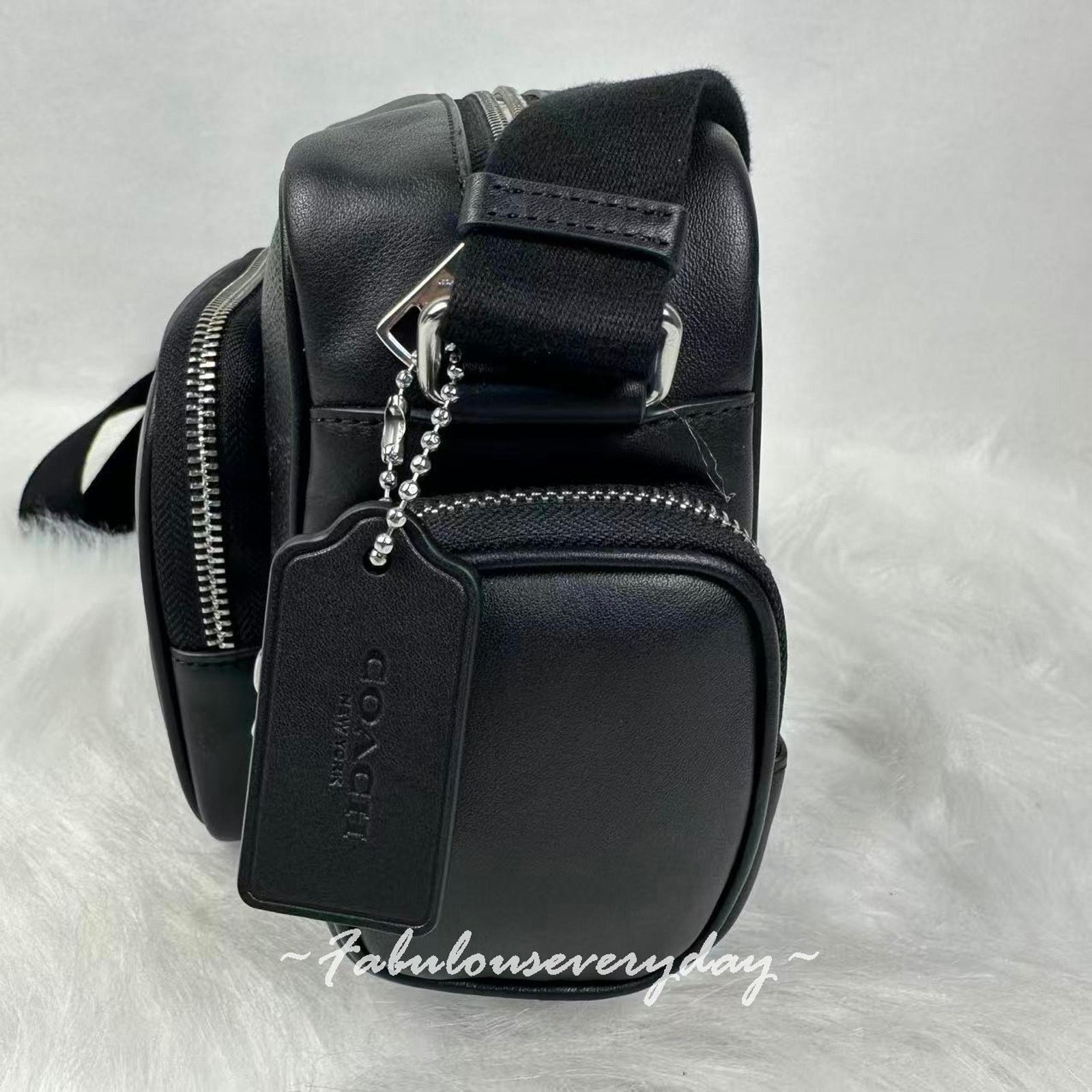 Coach Coach Men Fletcher Crossbody BSignature Canvas/Silver/Black Size ONE SIZE - 2 Thumbnail