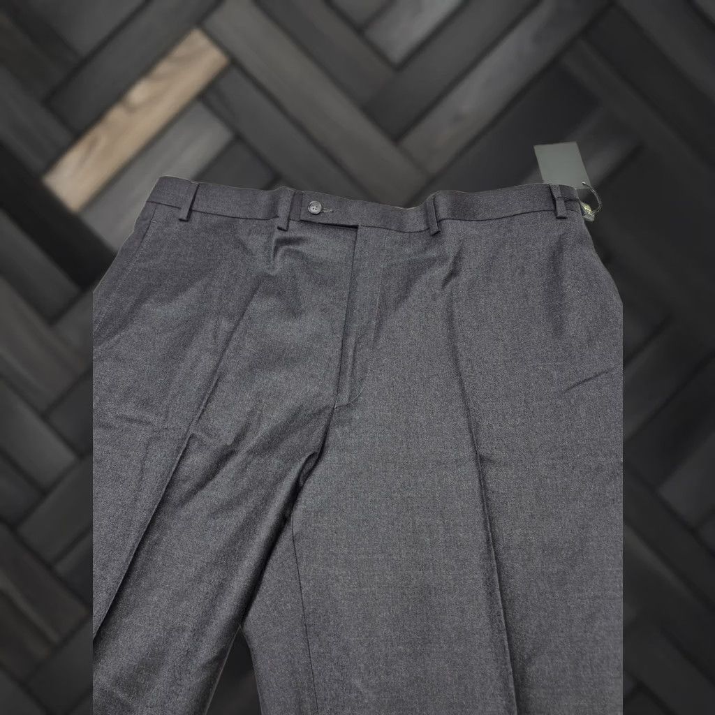 Ralph Lauren Lauren Ralph Dress Mens 40 Gray VTG Pants 40x34 Wool Flat Front NWT Office Size US 40 / EU 56 - 1 Thumbnail