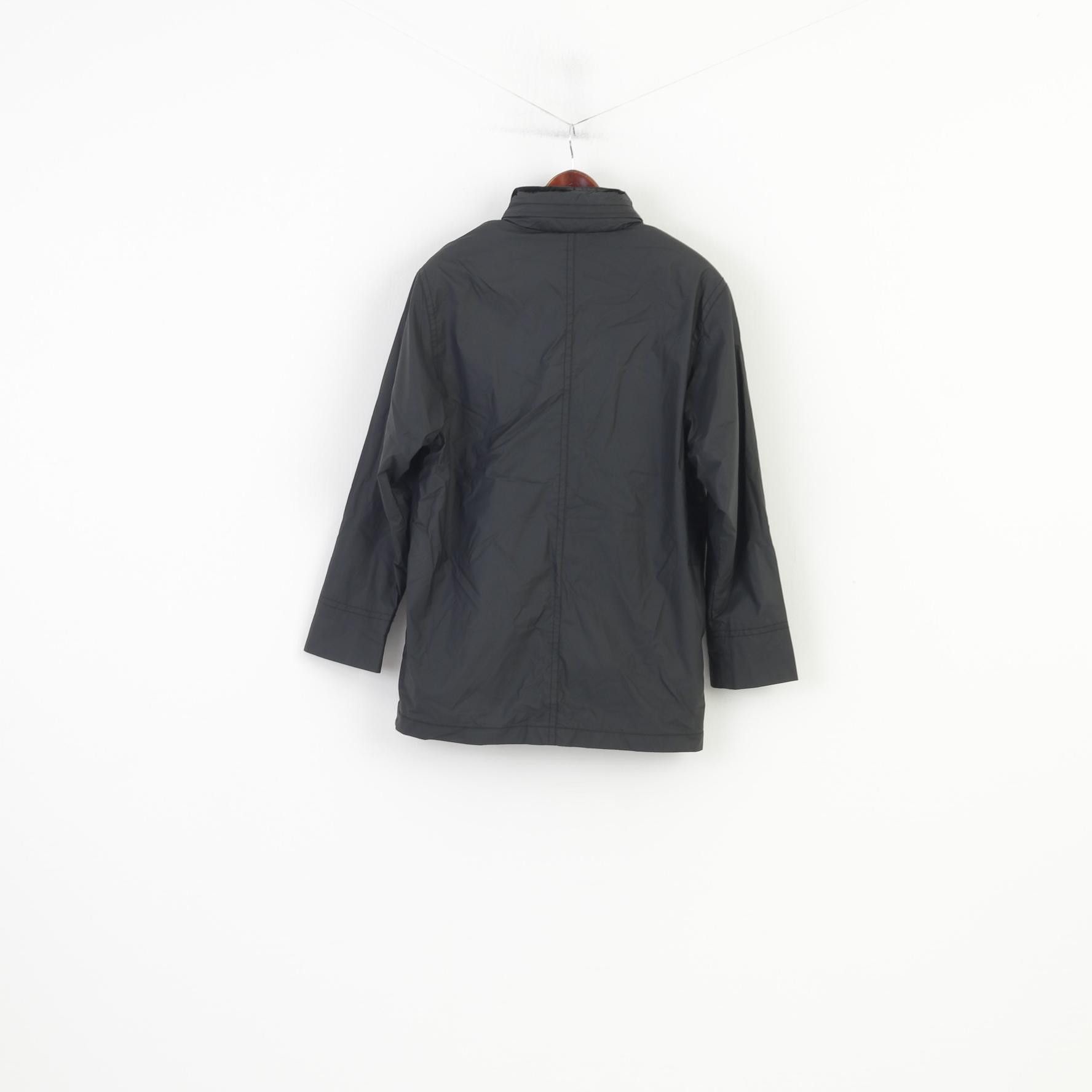 Vintage John F.Gee Women XL Jacket Black Collar Light Parka 9866 Size XL / US 12-14 / IT 48-50 - 7 Thumbnail