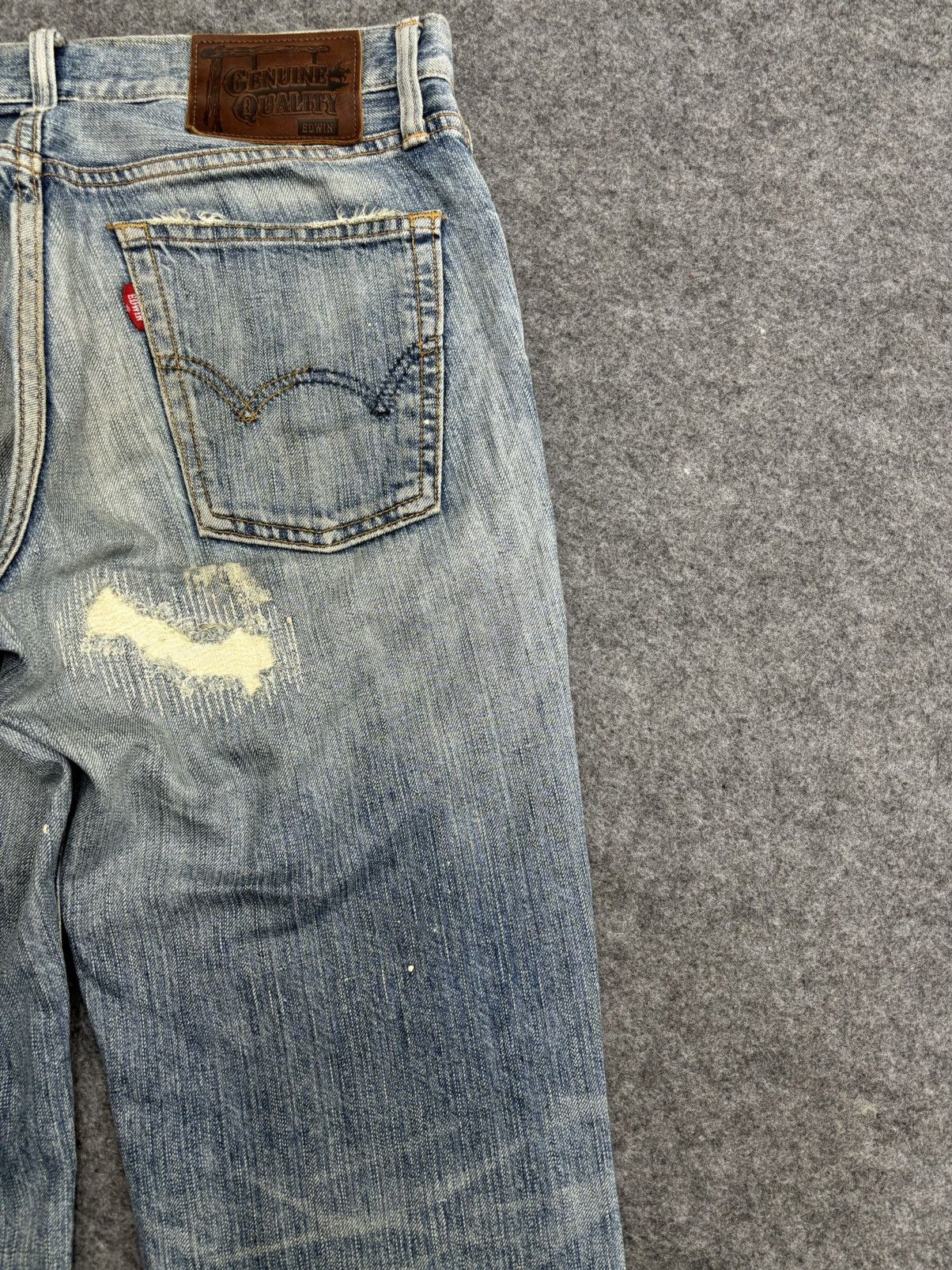 BORO Denim 💥Boro Style💥Flare Edwin Archival Boro Patchwork Denim F481 Size US 32 / EU 48 - 13 Thumbnail