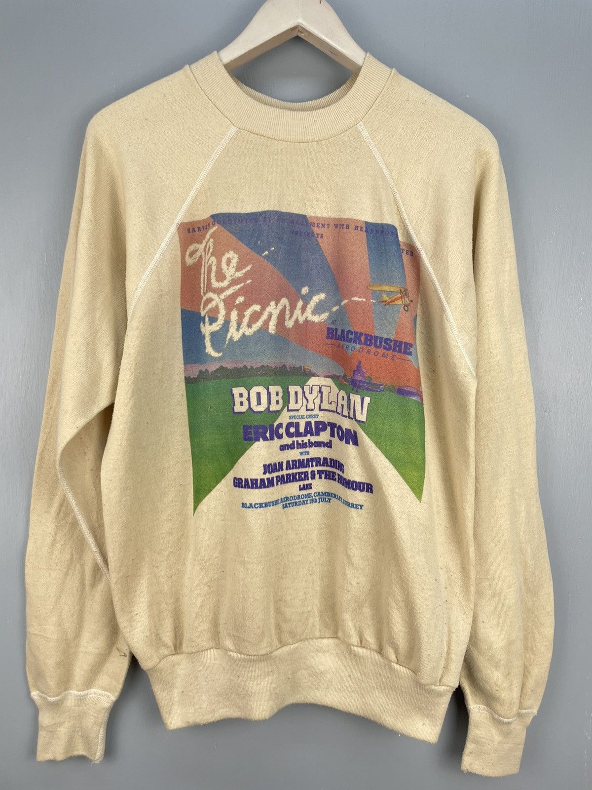 Band Tees Vintage 70s Bob Dylan The Picnic sweatshirt Size US M / EU 48-50 / 2 - 3 Thumbnail