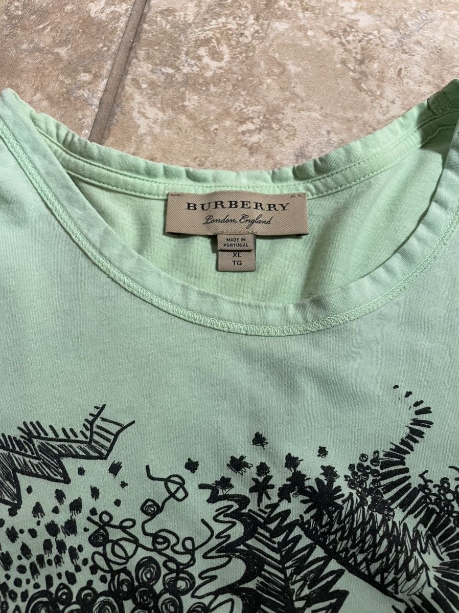 Burberry Vintage green burberry shirt Size US XL / EU 56 / 4 - 2 Thumbnail