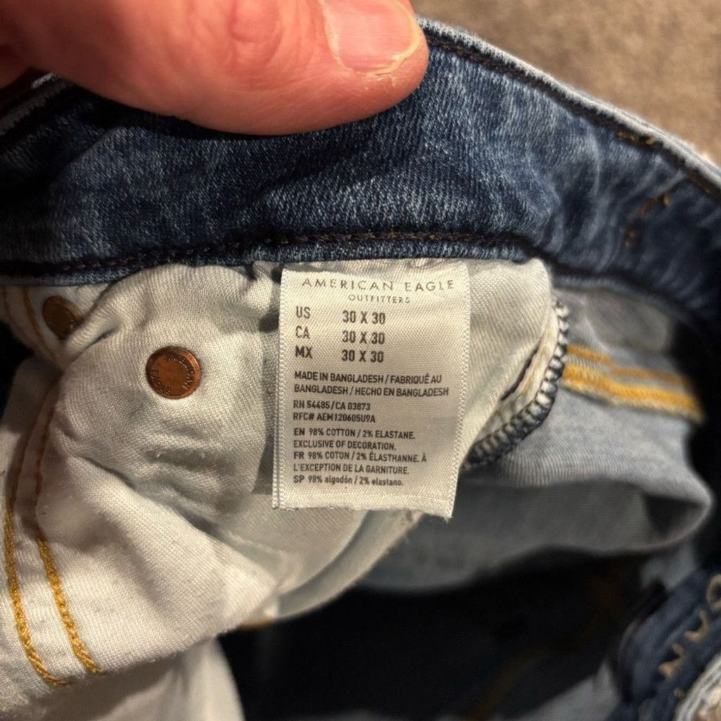 American Eagle Outfitters Men’s American Eagle Straight Jeans Size US 30 / EU 46 - 4 Thumbnail