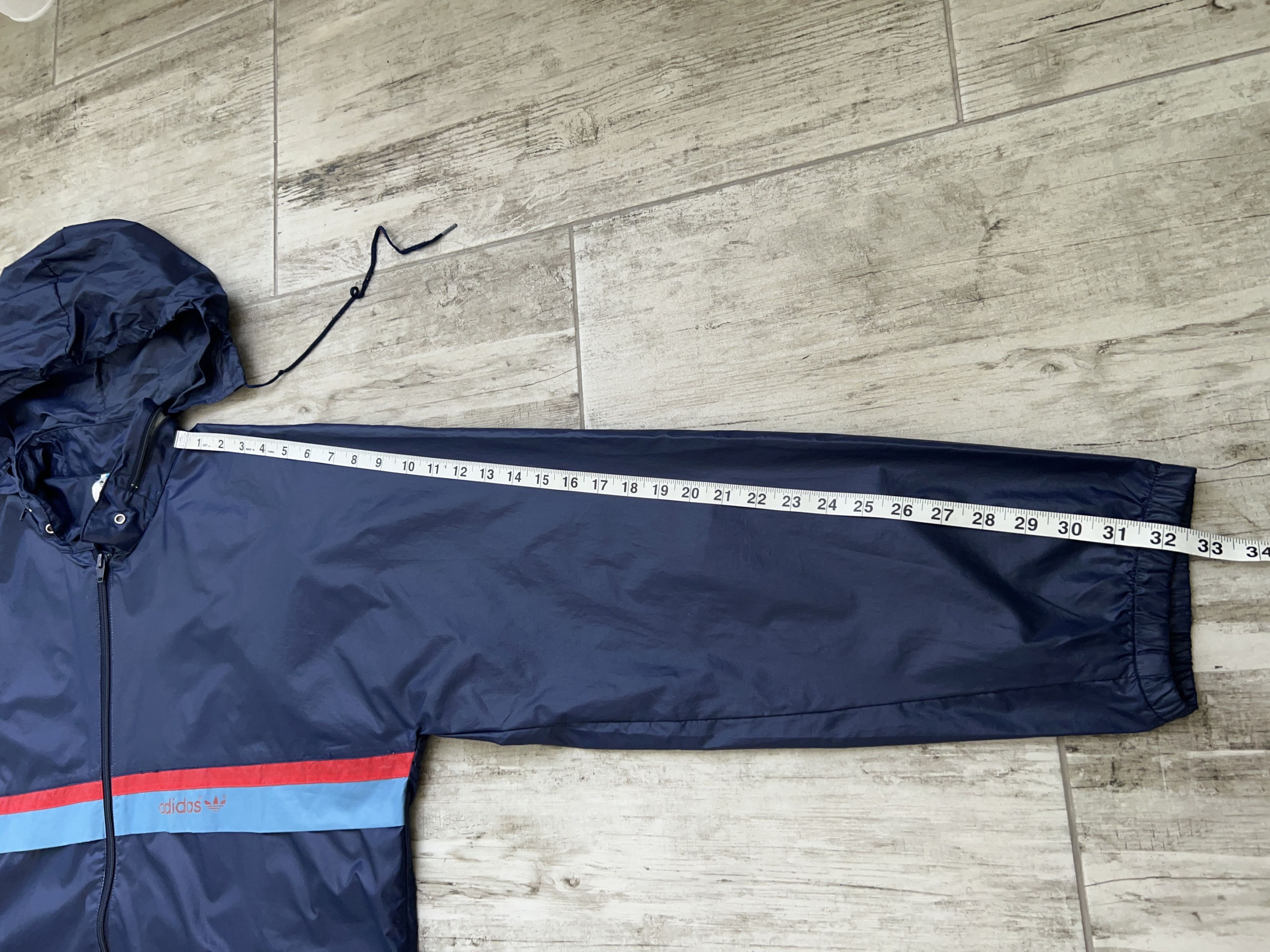 Adidas × Vintage Windbreaker Jacket Lightweight Full Zip Hooded Size 54 XL Size US XL / EU 56 / 4 - 8 Thumbnail