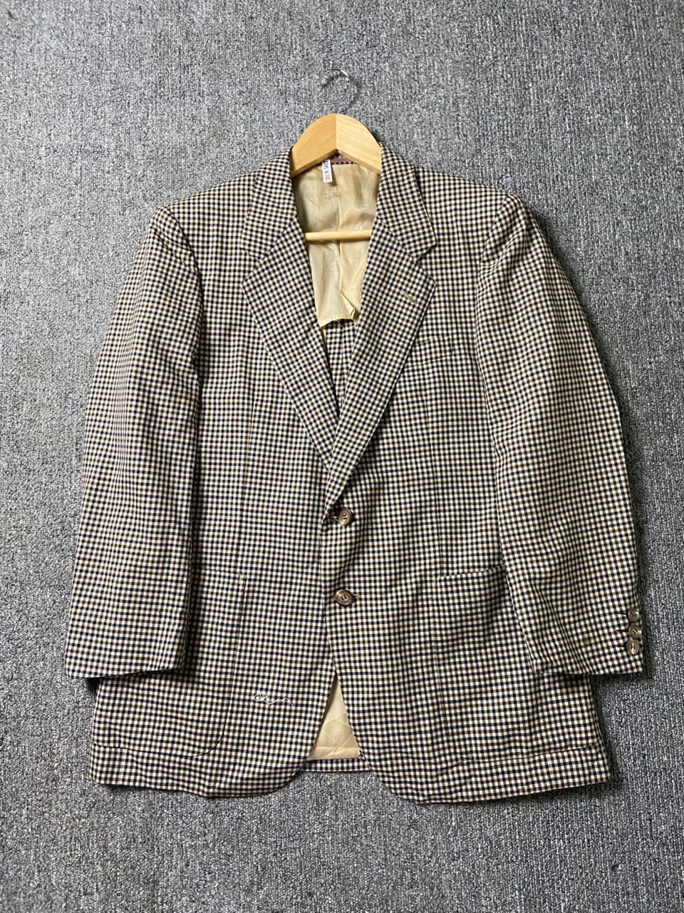 Aquascutum Aquascutum Checkered Single Breasted Blazer (202) Size US XXS / EU 40 - 1 Thumbnail
