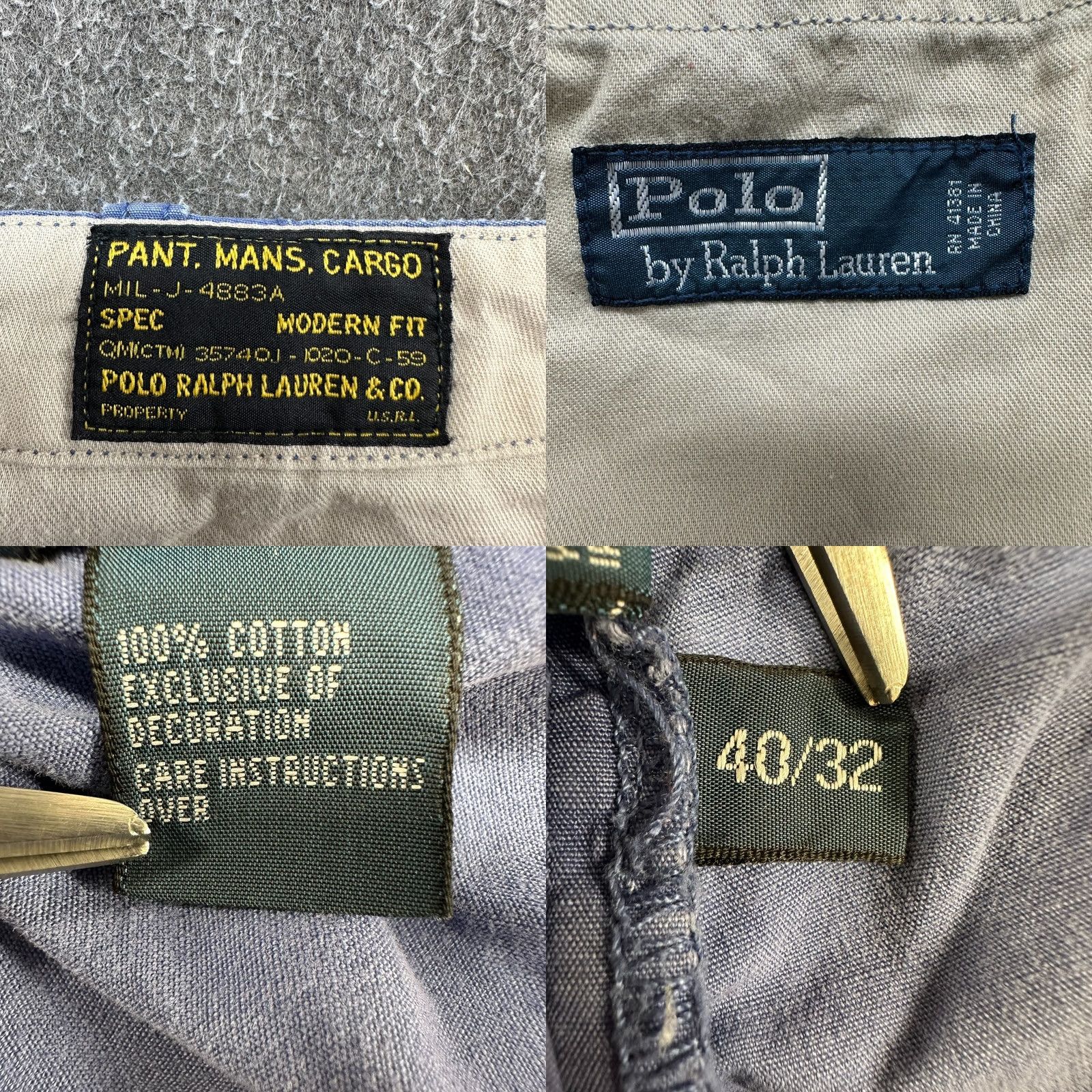 Polo Ralph Lauren Polo Ralph Lauren Pants Men 40x32 Blue Cargo Modern Fit Military Ripstop Utility Pants Straight Pockets Cargo Army Outdoor 40 in Waist Blue Size US L / EU 52-54 / 3 - 9 Thumbnail