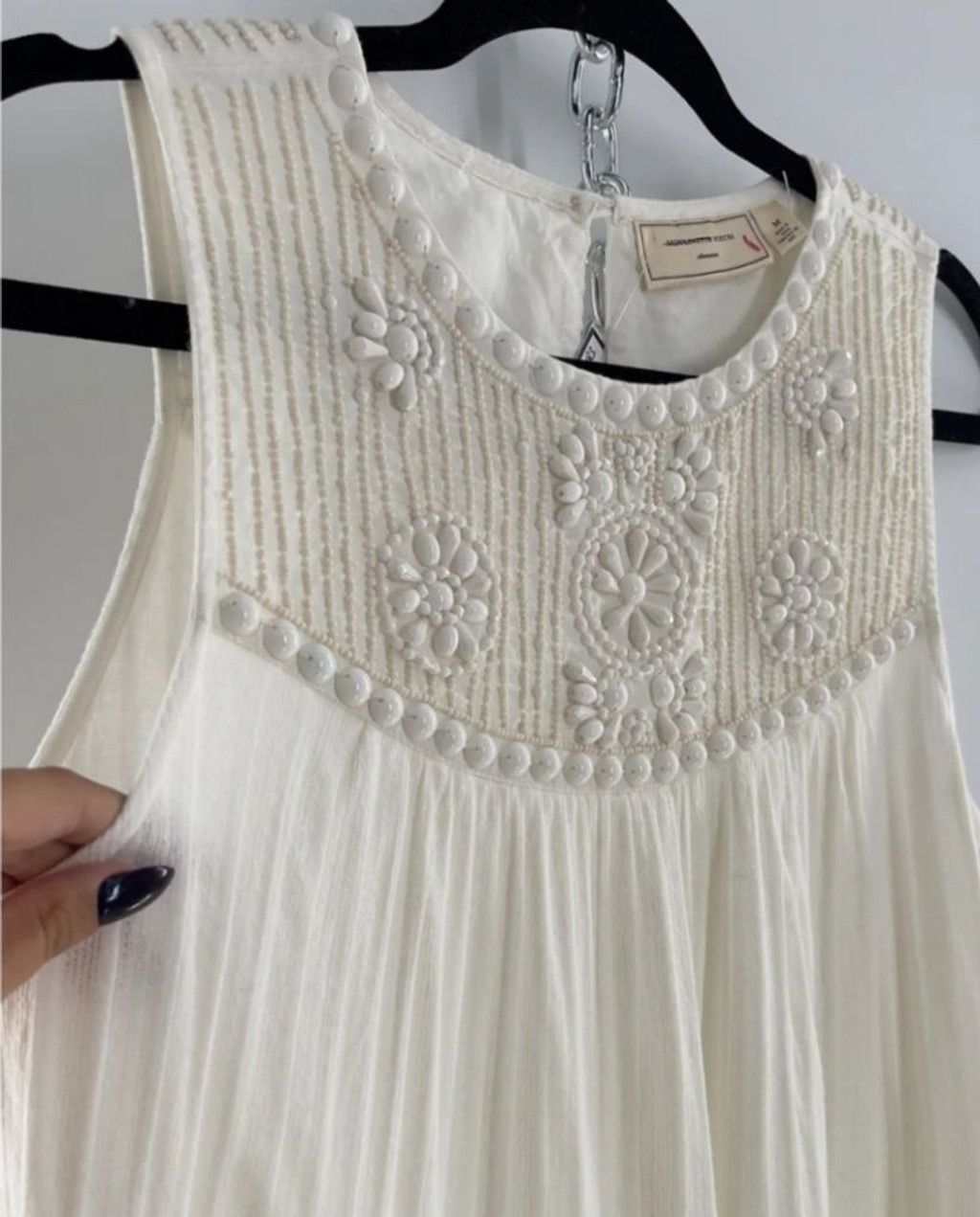 Anthropologie Anthropologie Moulinette Soeurs Vêtements Beaded Tank Size XS / US 0-2 / IT 36-38 - 2 Thumbnail
