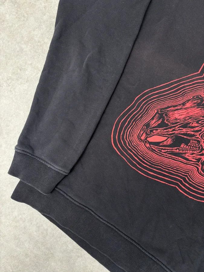 Alexander McQueen Alexander McQueen Nasty Rabbit Red & Black Crewneck Sweater Size US M / EU 48-50 / 2 - 8 Thumbnail