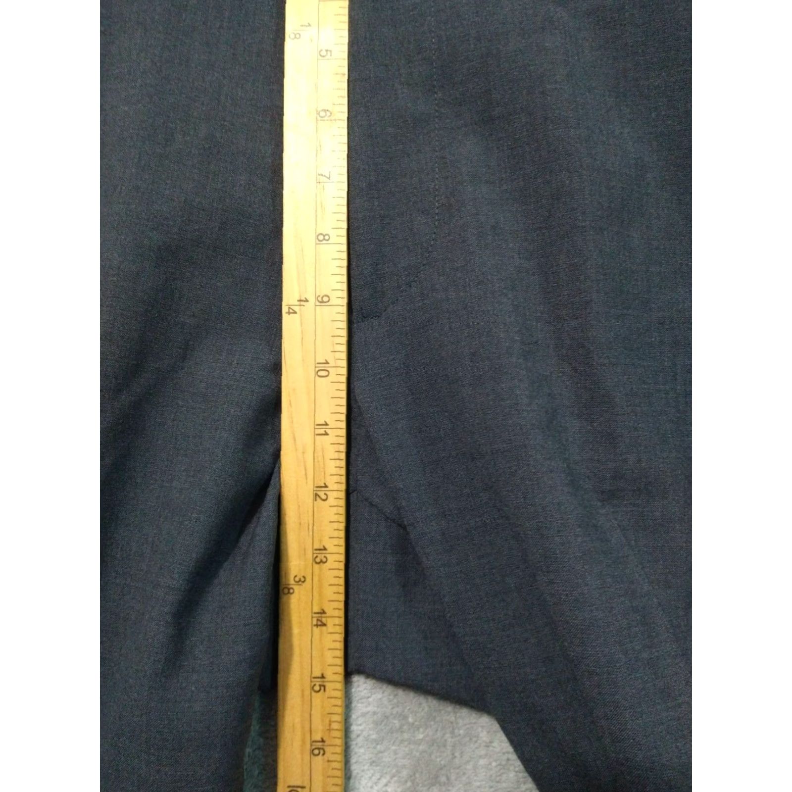 Orvis Orvis Mens Dress Pants 34 x 31 Gray Wool Flat Front Mid Rise Straight Leg Pants Size US 34 / EU 50 - 4 Thumbnail