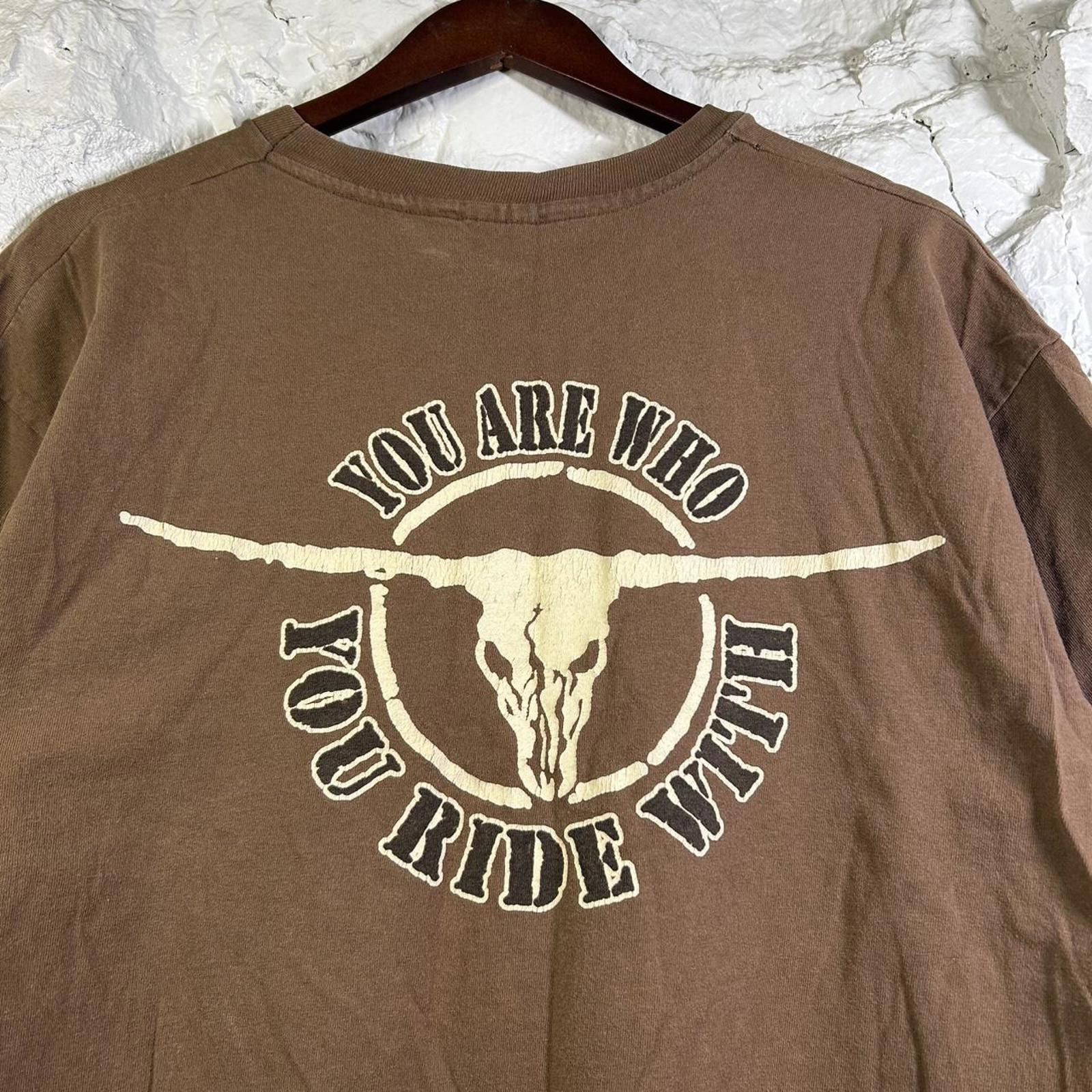 Other Vintage 90’s Brooks & Dunn “You Are Who You Ride With” Tee Size US XL / EU 56 / 4 - 2 Thumbnail