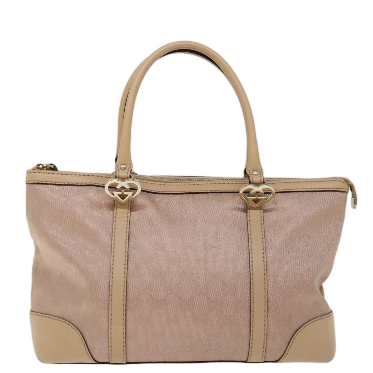 Gucci Lovely Heart Pink Canvas Handbag (Pre-Owned) Size ONE SIZE - 1 Thumbnail