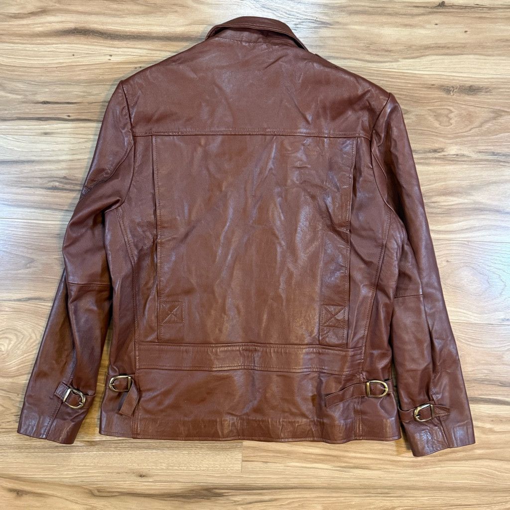 Branded Leather Women’s Leathercult Custom Brown Leather Jacket Size S Size XL / US 12-14 / IT 48-50 - 2 Thumbnail