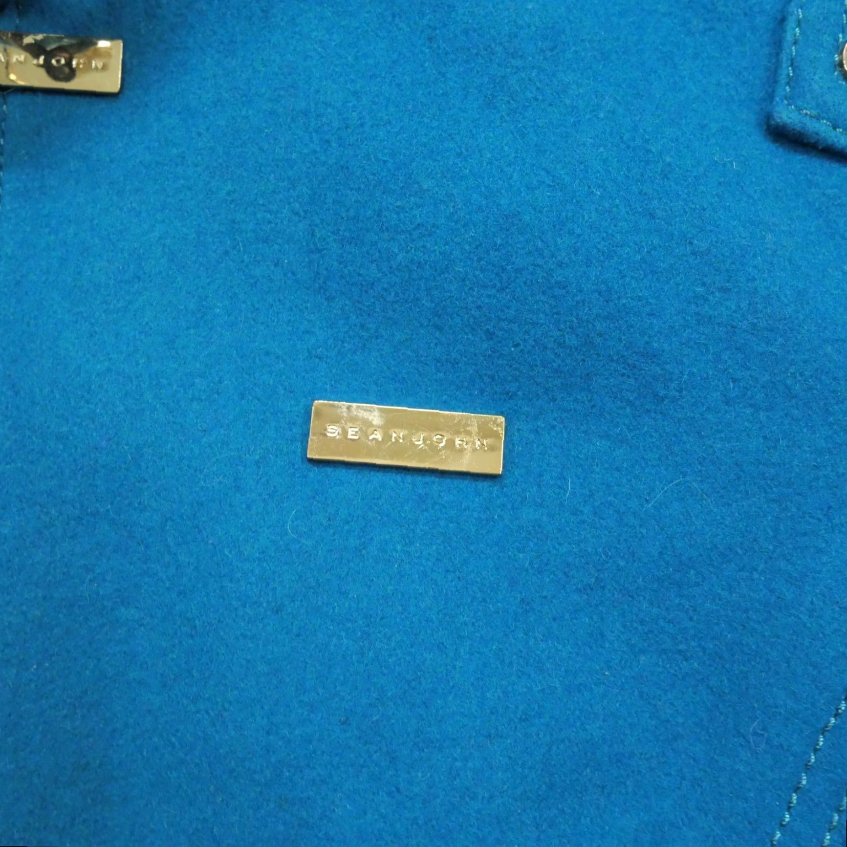 Sean John Sean John Jacket Womens Small Blue Wool Blend Short Cropped Streetwear Y2K Mens? Size 28" / US 6 / IT 42 - 2 Thumbnail