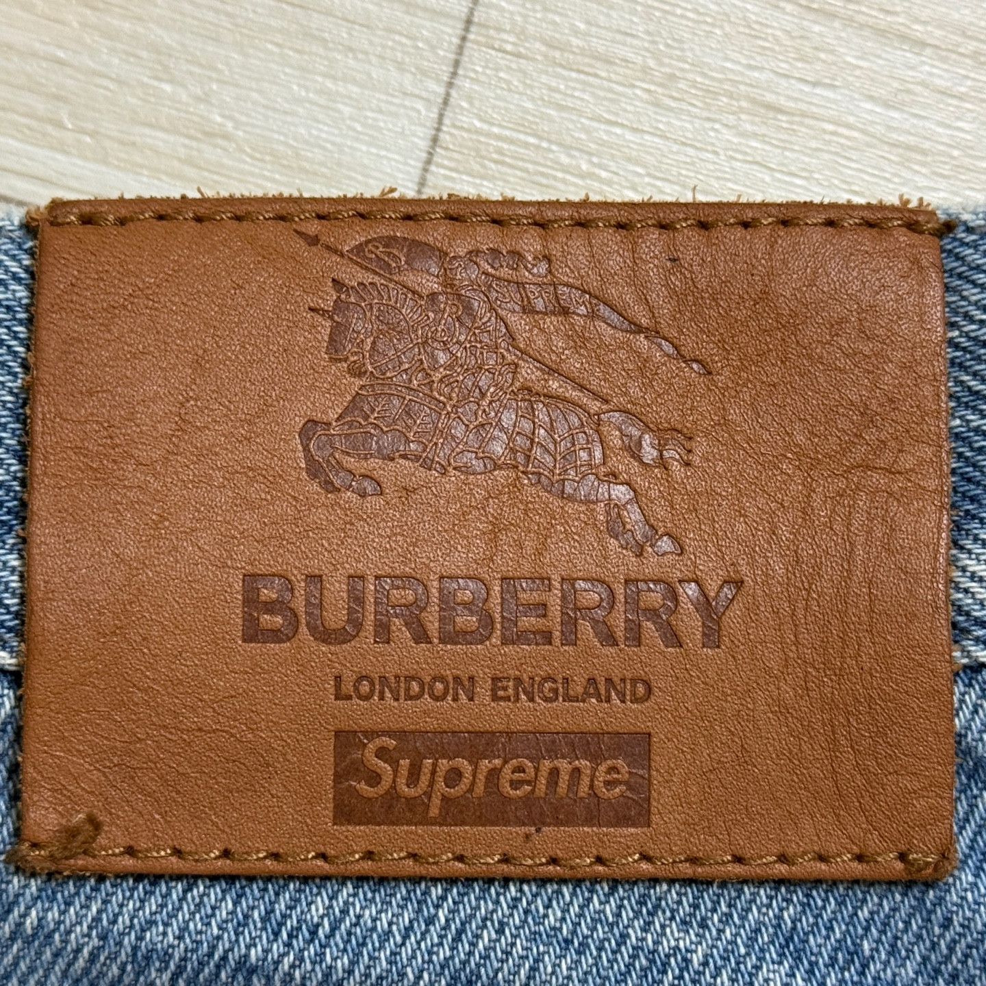 Burberry × Supreme Supreme x Burberry Denim Shorts Washed Blue Size US 36 / EU 52 - 3 Thumbnail