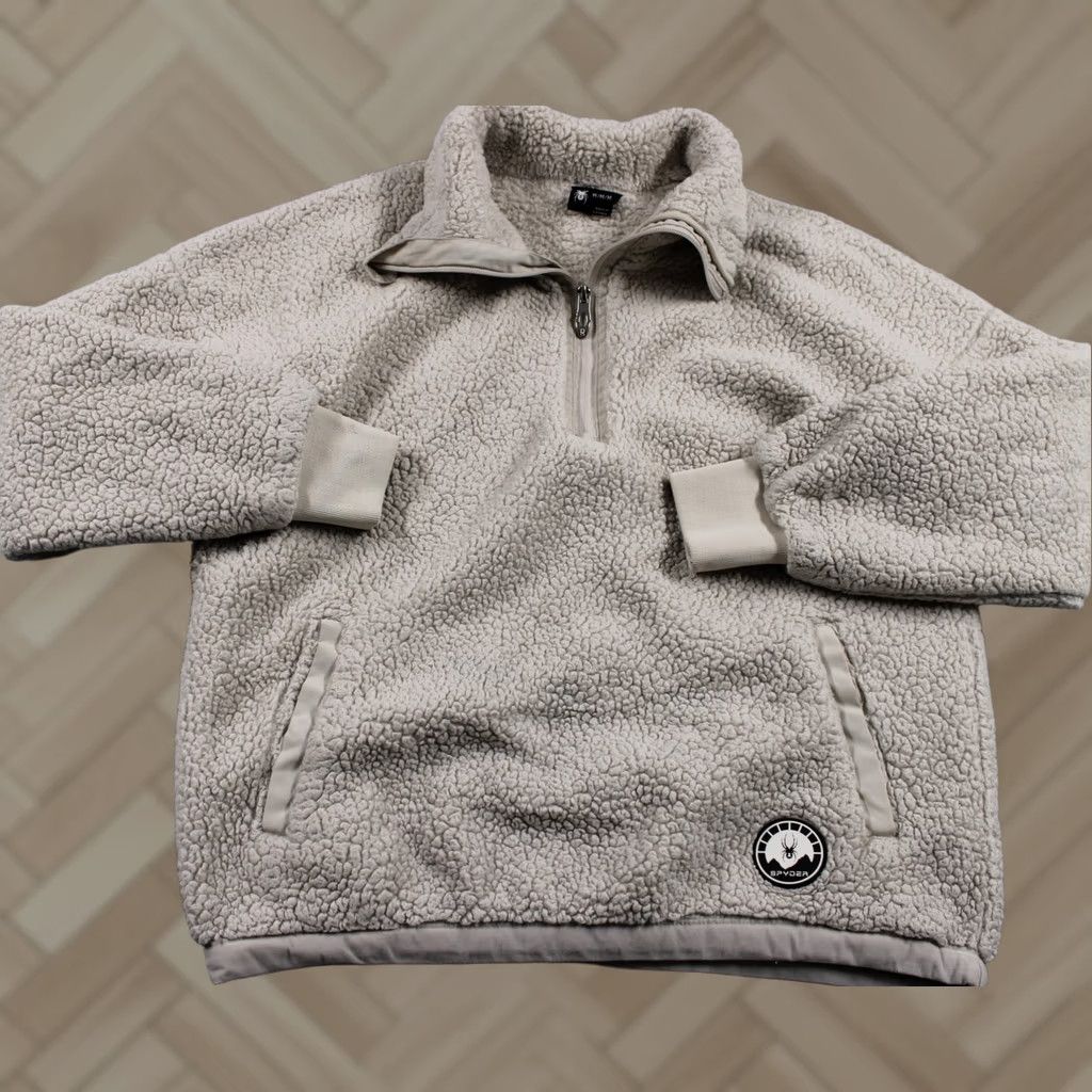 Spyder Spyder Jacket Pullover Mens Medium Gray Sherpa Fleece Half Zip Warm Winter Outdoor Size US M / EU 48-50 / 2 - 1 Thumbnail