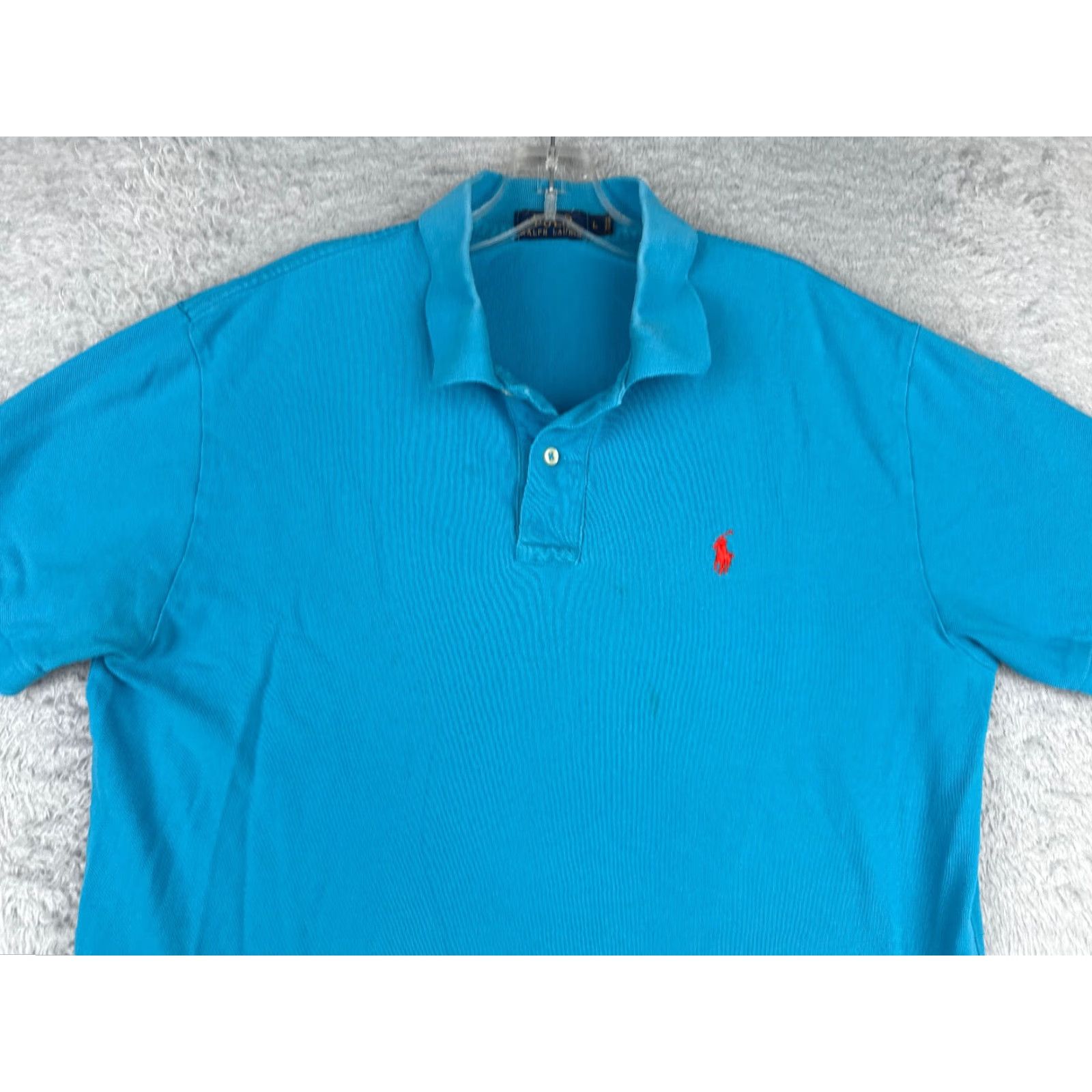 Ralph Lauren Polo Ralph Lauren Polo Shirt Men Large Blue 100% Cotton Short Sleeve Pony Size US L / EU 52-54 / 3 - 4 Thumbnail