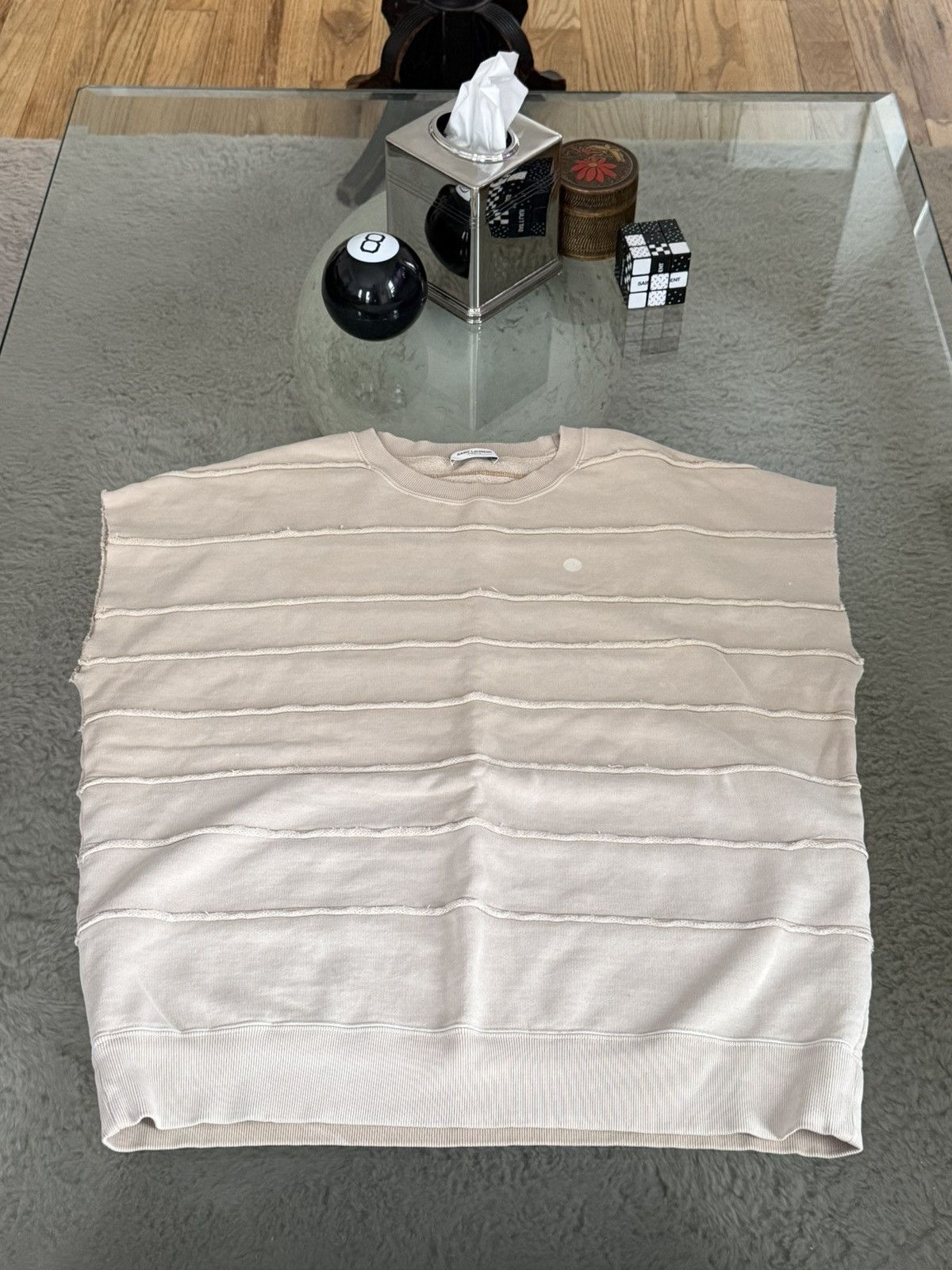 Saint Laurent Paris YSL Sleeveless Sweatshirt Size US M / EU 48-50 / 2 - 1 Thumbnail