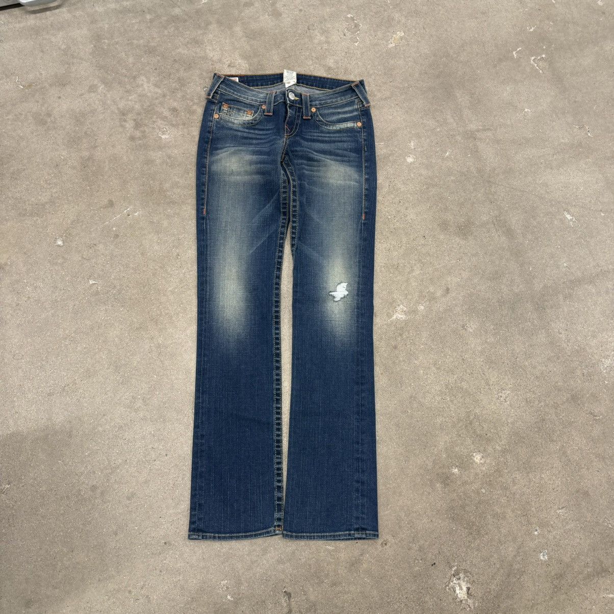 True Religion Y2K TRUE RELIGION JOHNNY CHIEF KEEF FADED JEANS Size US 29 - 4 Thumbnail